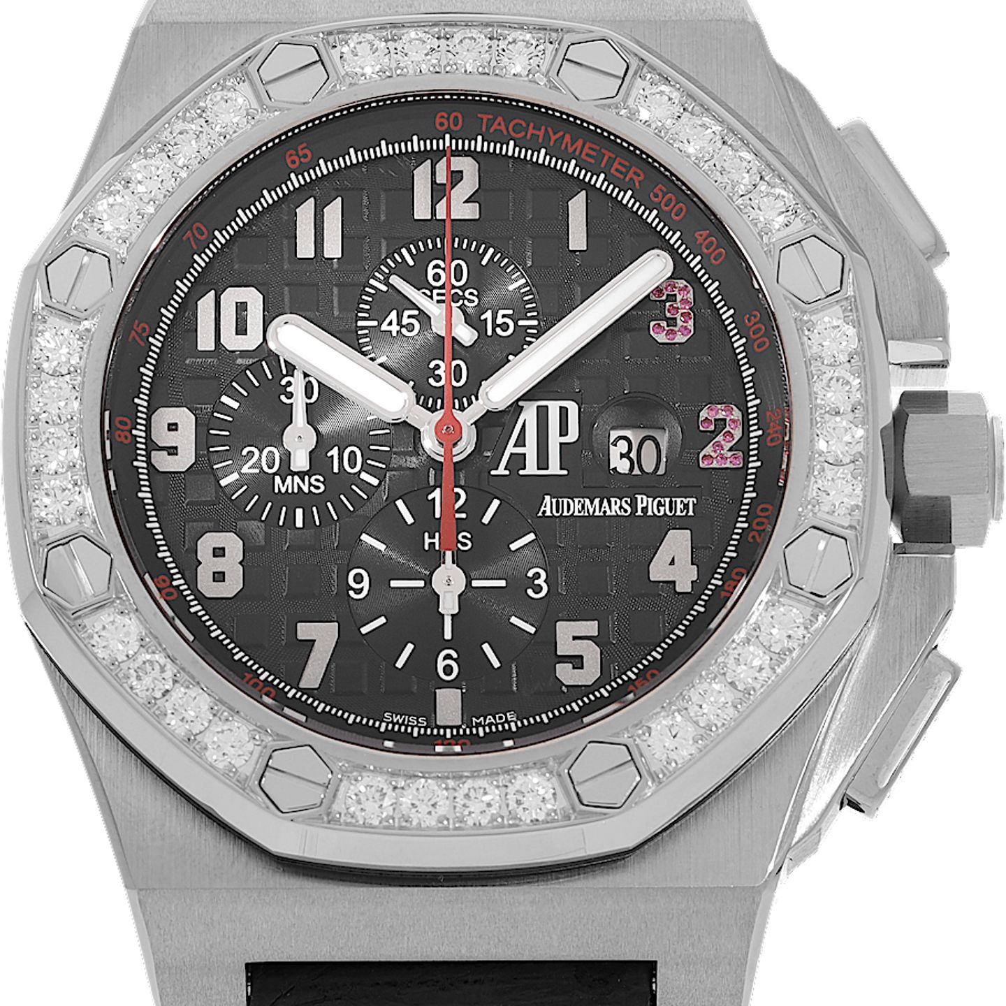 Audemars Piguet Royal Oak Offshore Chronograph 26134BC (Unknown (random serial)) - Black dial 48 mm White Gold case (2/5)
