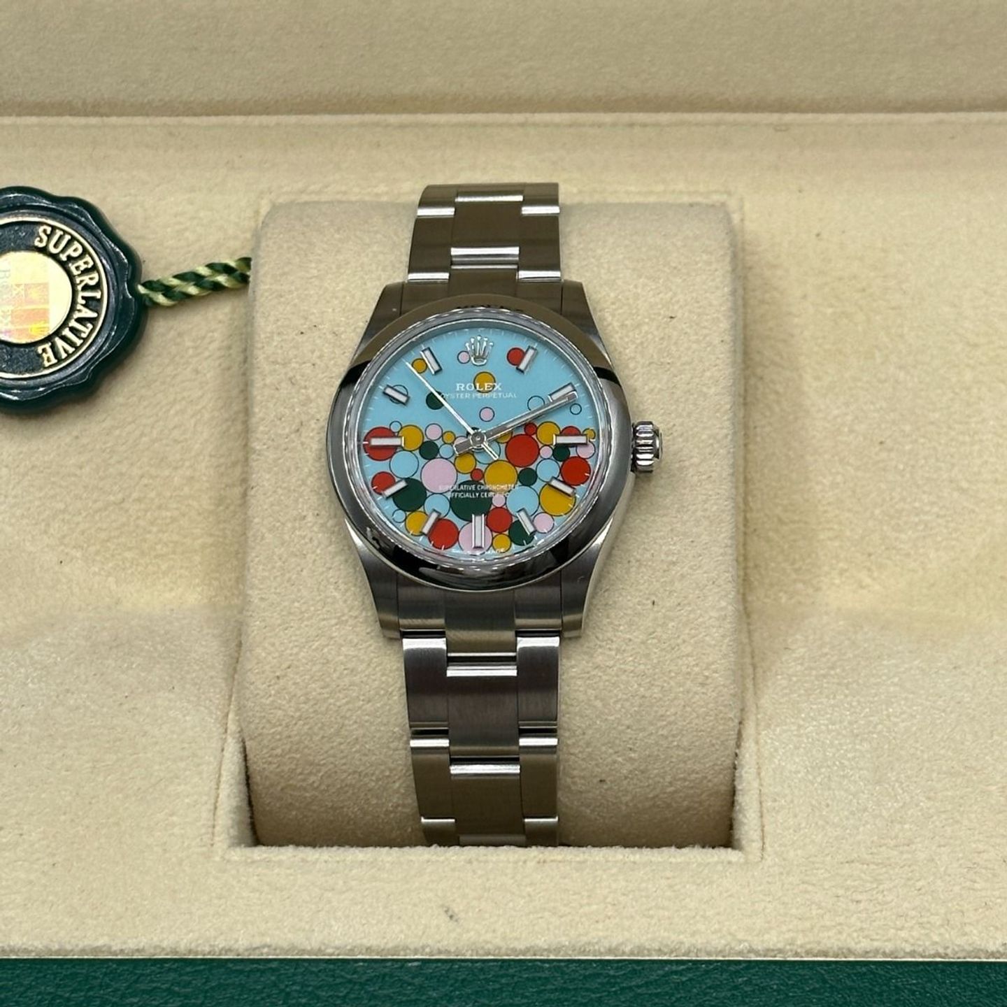 Rolex Oyster Perpetual 277200 (2024) - Blauw wijzerplaat 31mm Staal (5/8)