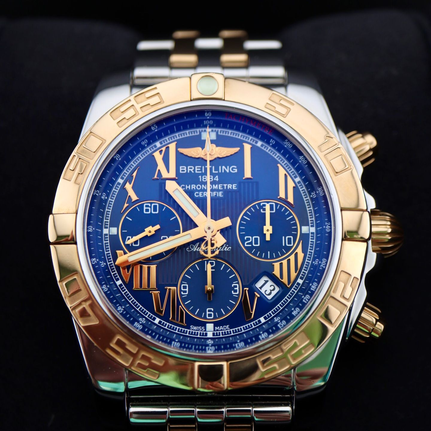 Breitling Chronomat 44 CB0110121C1C1 (2012) - Blauw wijzerplaat 44mm Staal (3/7)