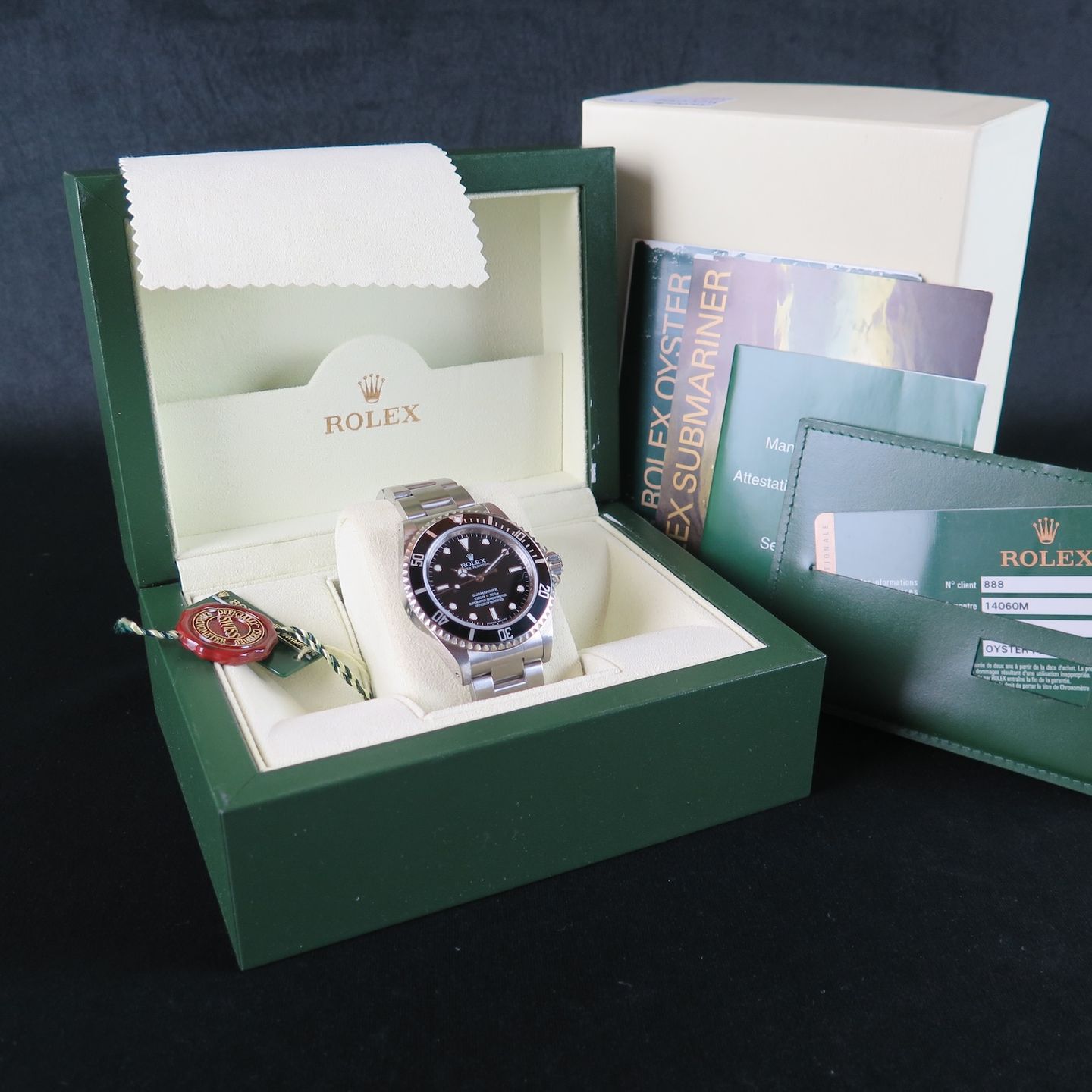 Rolex Submariner No Date 14060M (2008) - Black dial 40 mm Steel case (8/8)