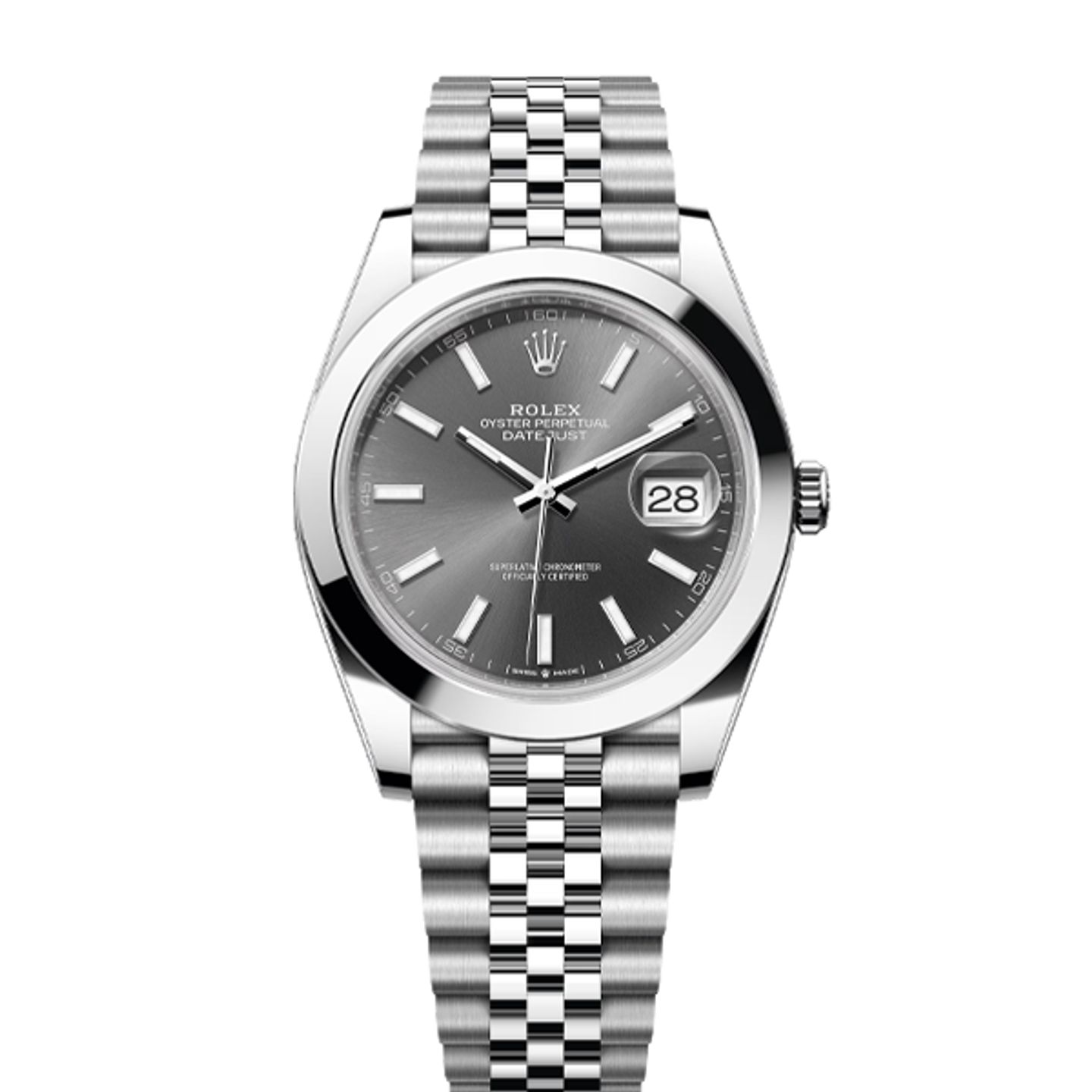 Rolex Datejust 41 126300 (2025) - Grijs wijzerplaat 41mm Staal (1/8)