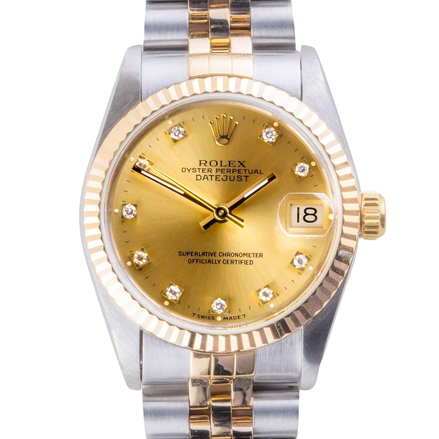 Rolex Datejust 31 68273 (1995) - 31 mm Gold/Steel case (3/8)