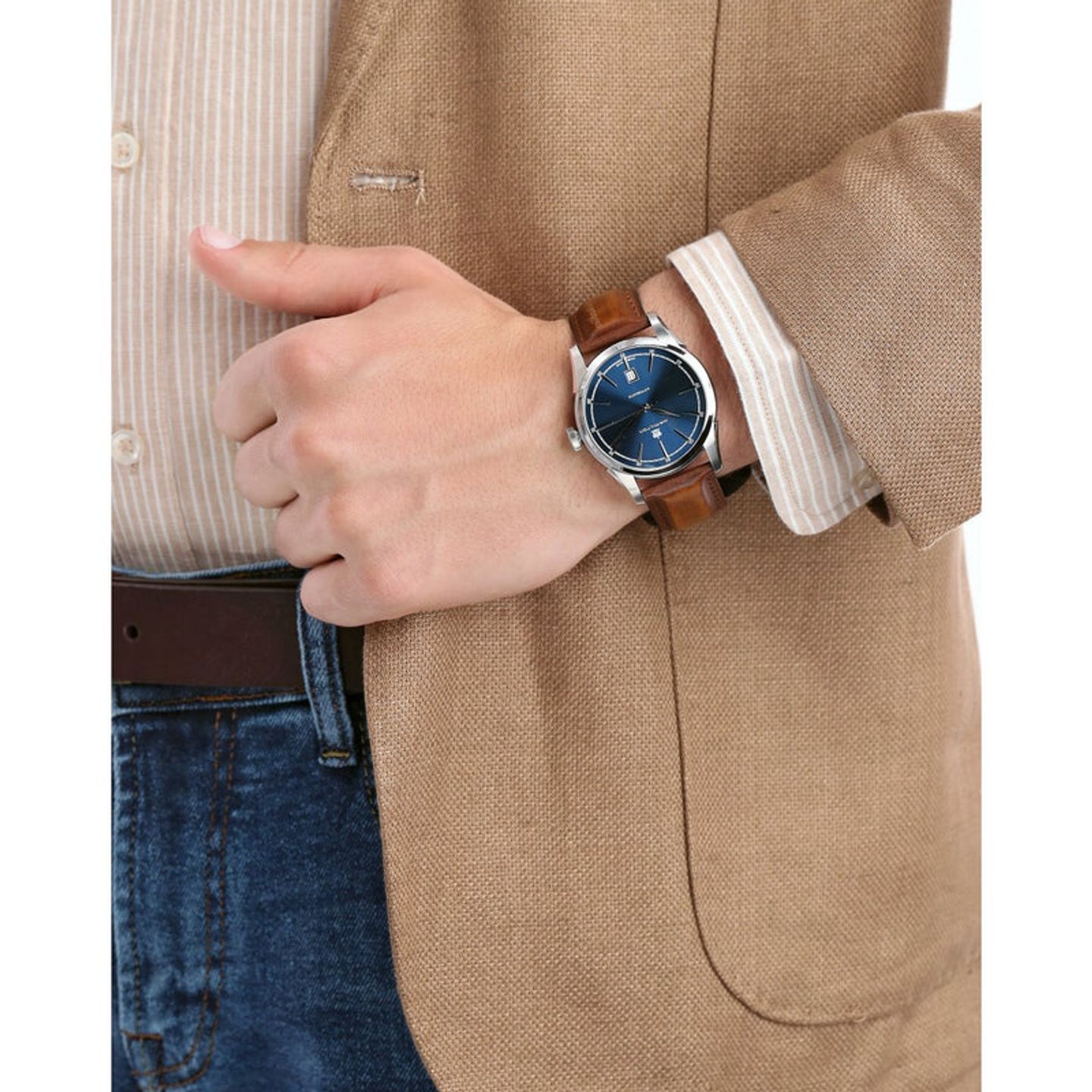 Hamilton Spirit of Liberty H42415541 (2026) - Blauw wijzerplaat 42mm Staal (2/2)