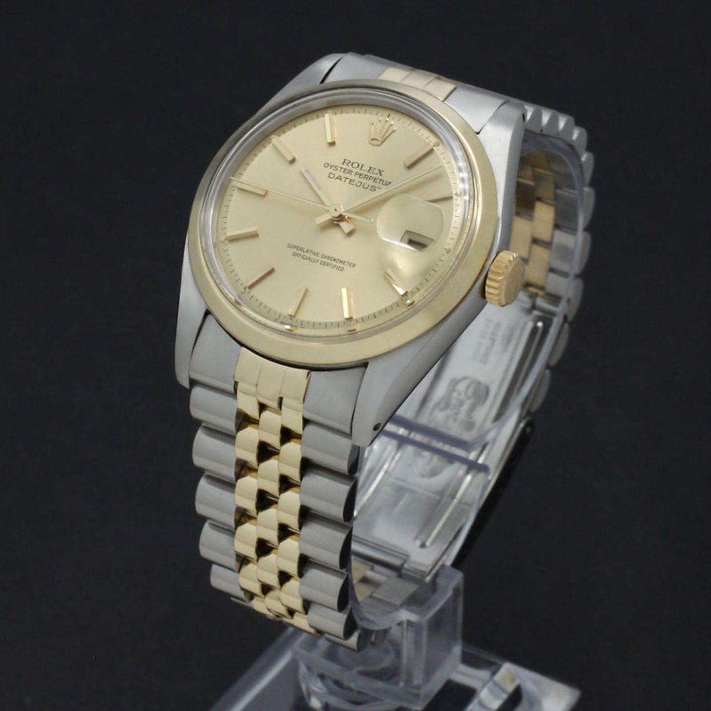 Rolex Datejust 1600 (1975) - Goud wijzerplaat 36mm Goud/Staal (5/7)