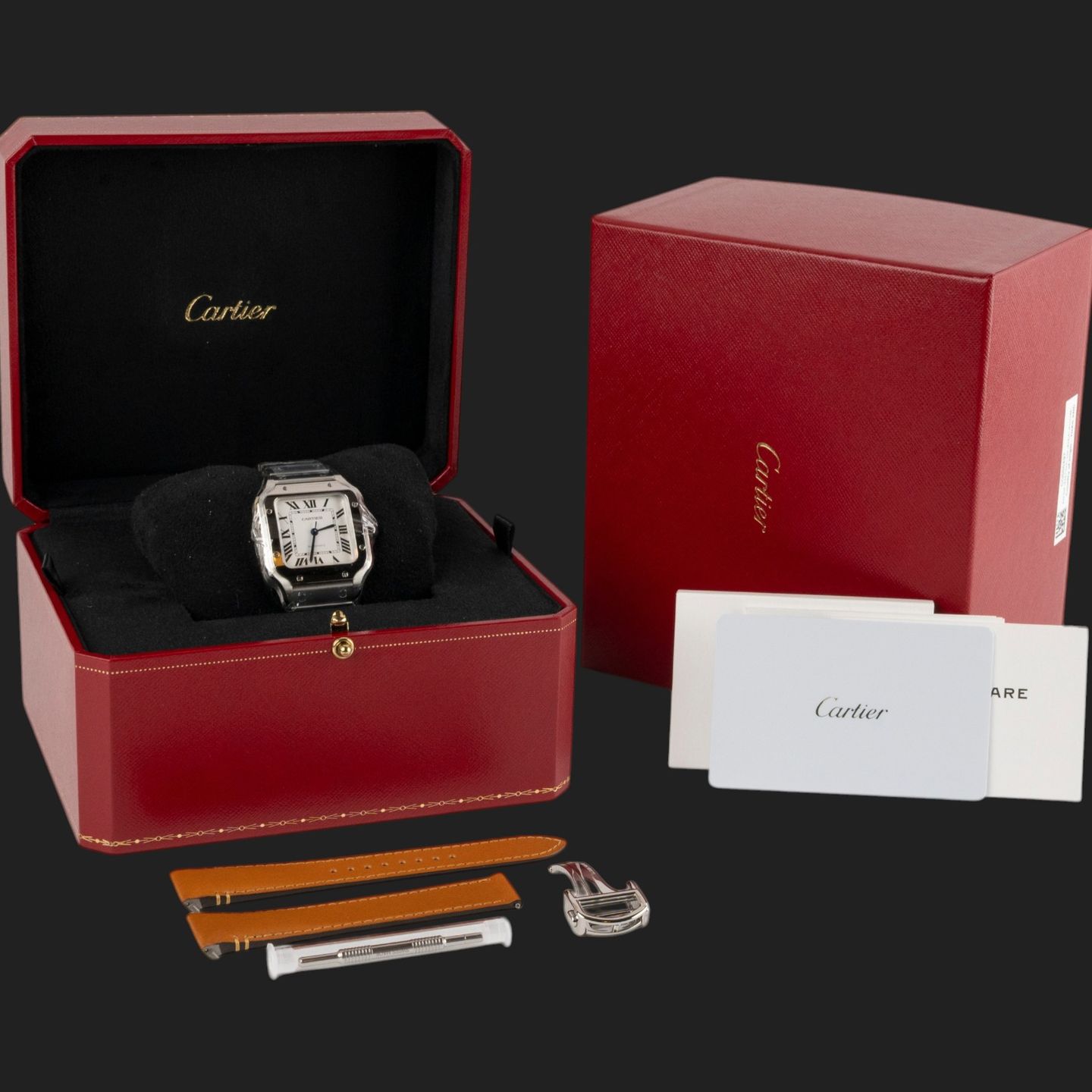 Cartier Santos WSSA0029 (2026) - Silver dial 35 mm Steel case (8/8)