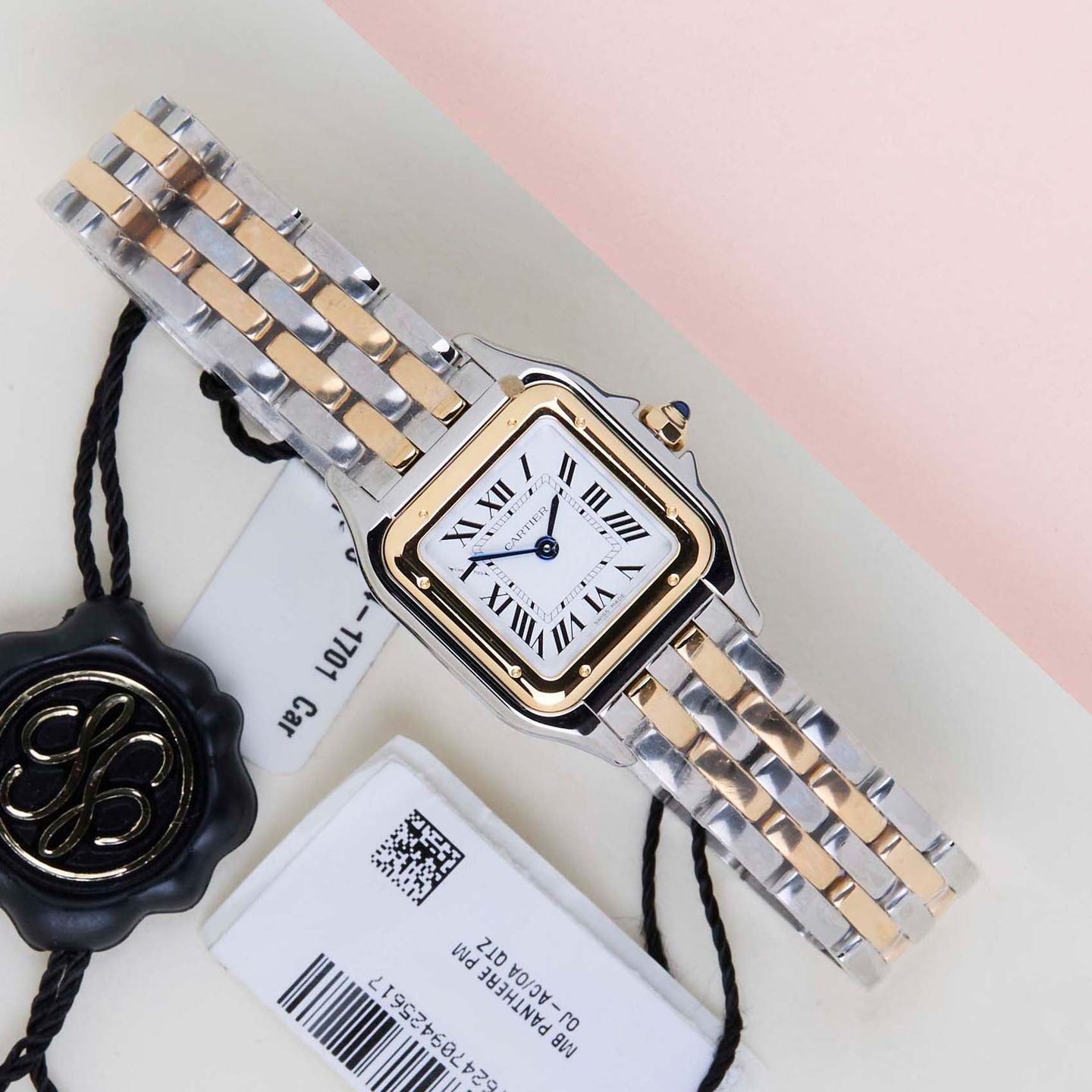 Cartier Panthère W2PN0018 (2025) - White dial 30 mm Gold/Steel case (1/8)
