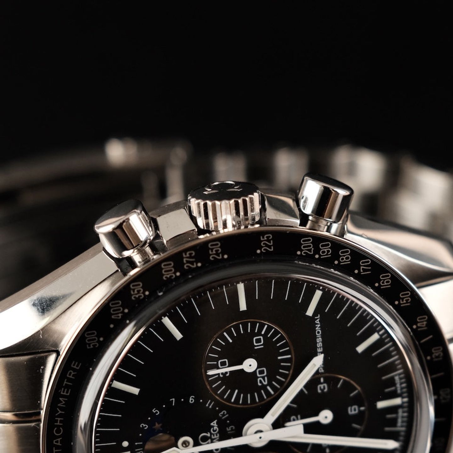 Omega Speedmaster Professional Moonwatch Moonphase 3576.50.00 (2011) - Zwart wijzerplaat 42mm Staal (2/8)