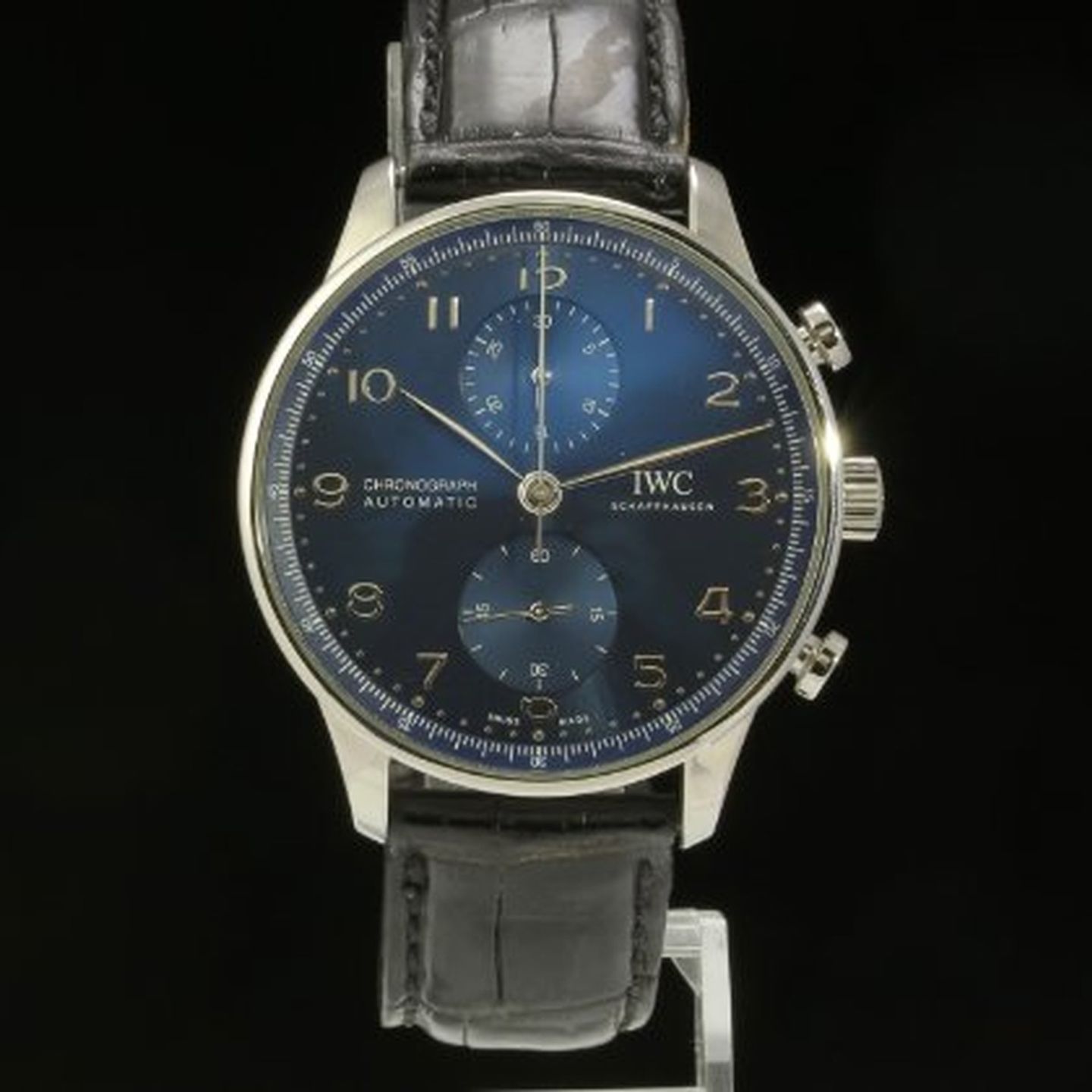 IWC Portuguese Chronograph IW371606 (2020) - Blue dial 41 mm Steel case (4/7)