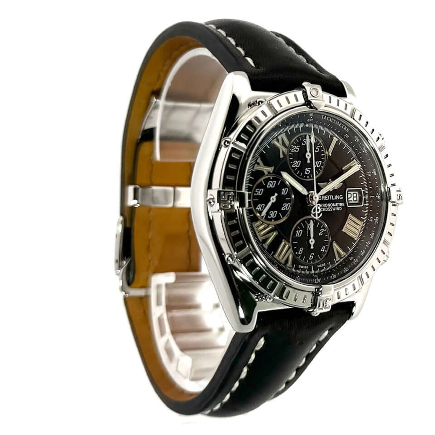 Breitling Crosswind Racing A13355 (2001) - Zwart wijzerplaat 43mm Staal (4/8)