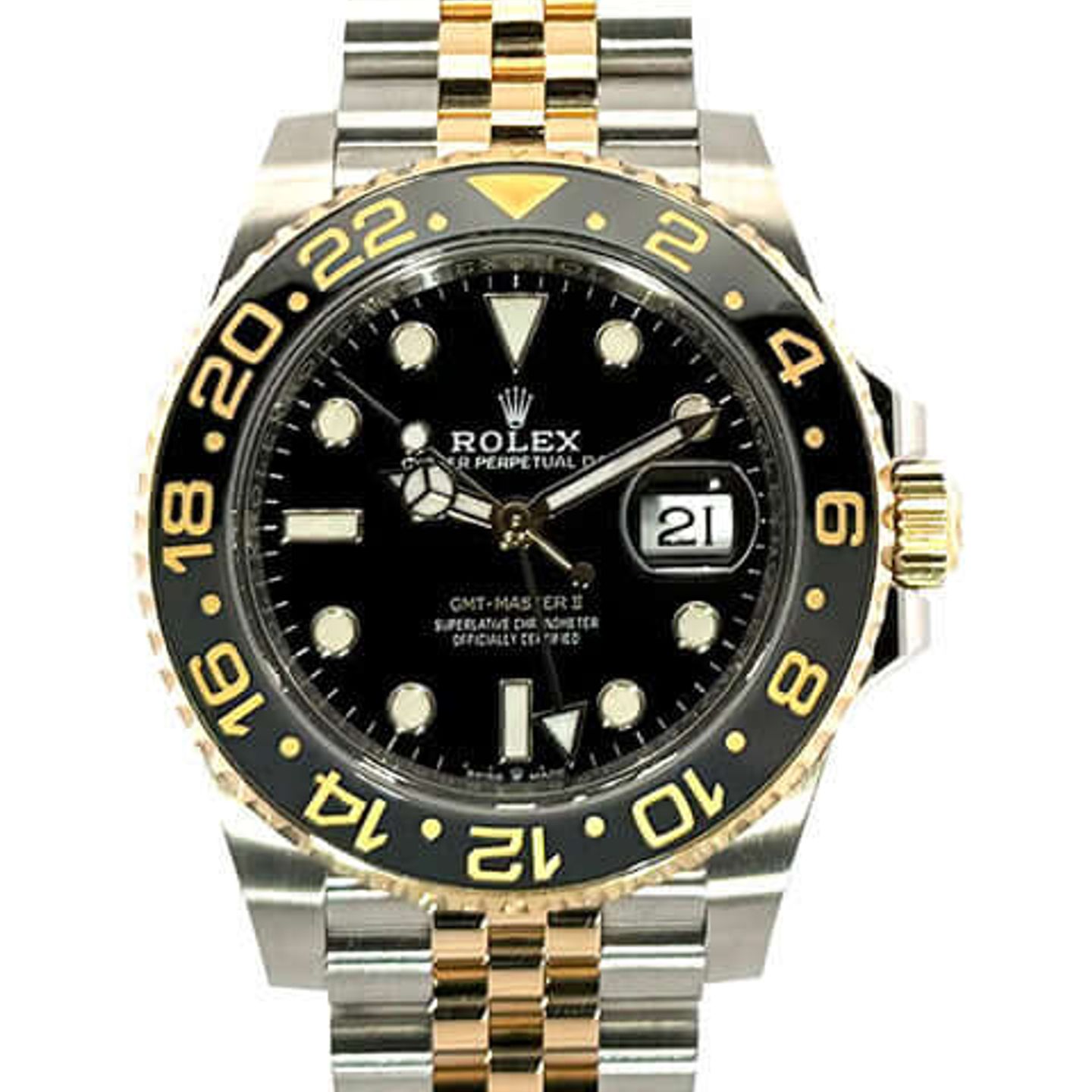 Rolex GMT-Master II 126713GRNR (2023) - Black dial 40 mm Gold/Steel case (1/8)