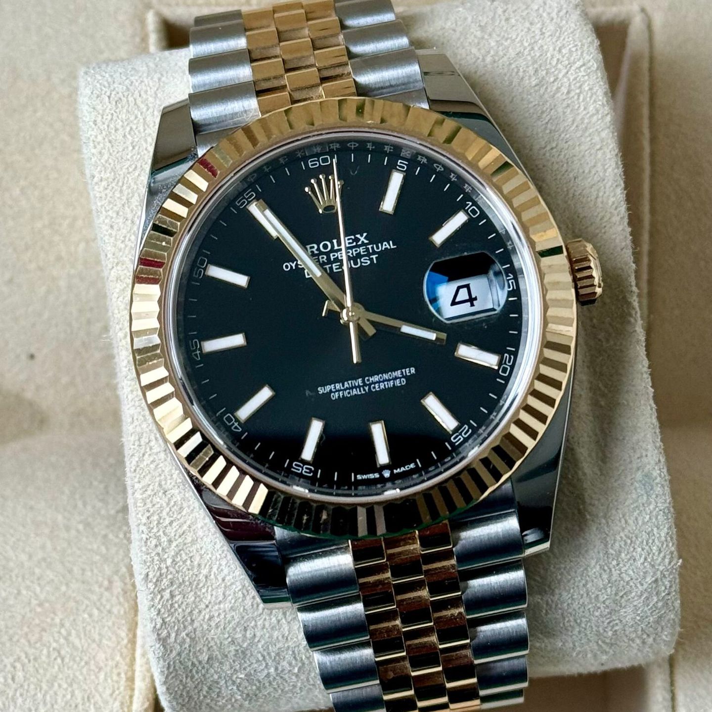 Rolex Datejust 41 126333 (2021) - Black dial 41 mm Gold/Steel case (1/7)