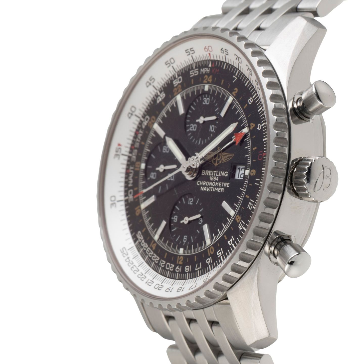 Breitling Navitimer World A24322 (Unknown (random serial)) - 46 mm Steel case (6/8)