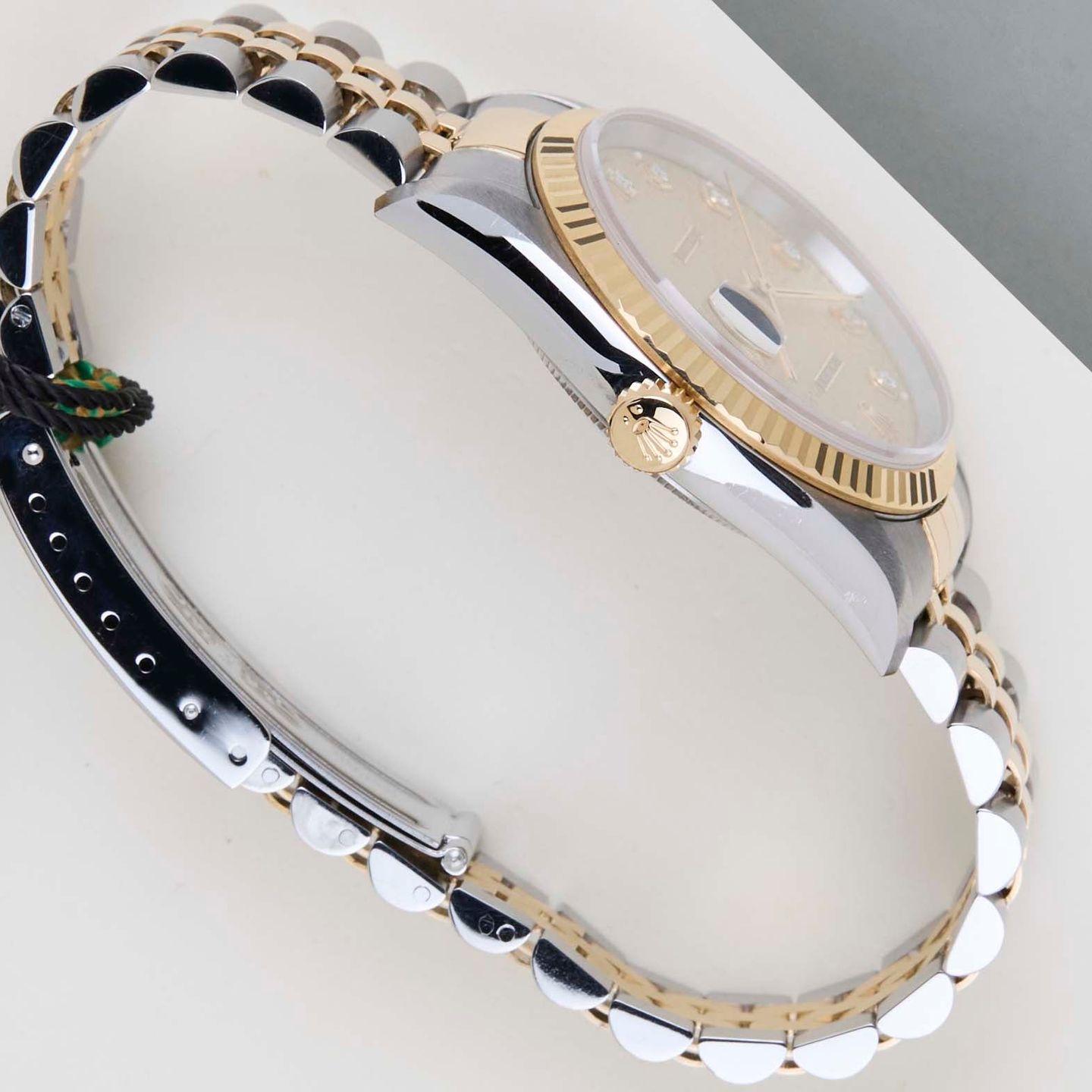 Rolex Datejust 36 16233 (1997) - Champagne dial 36 mm Gold/Steel case (7/8)