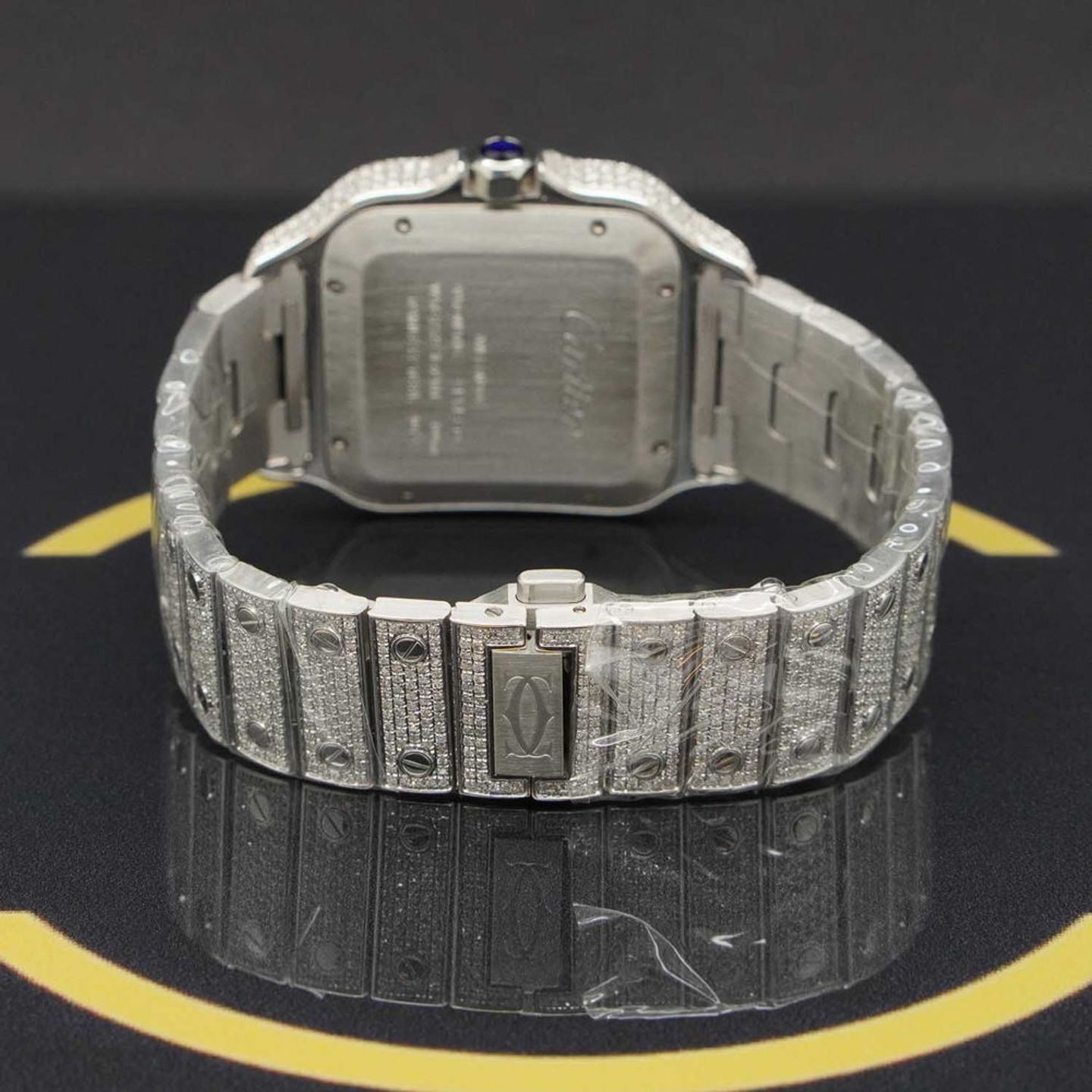 Cartier Santos WSSA0018 (2024) - Groen wijzerplaat 40mm Staal (7/7)