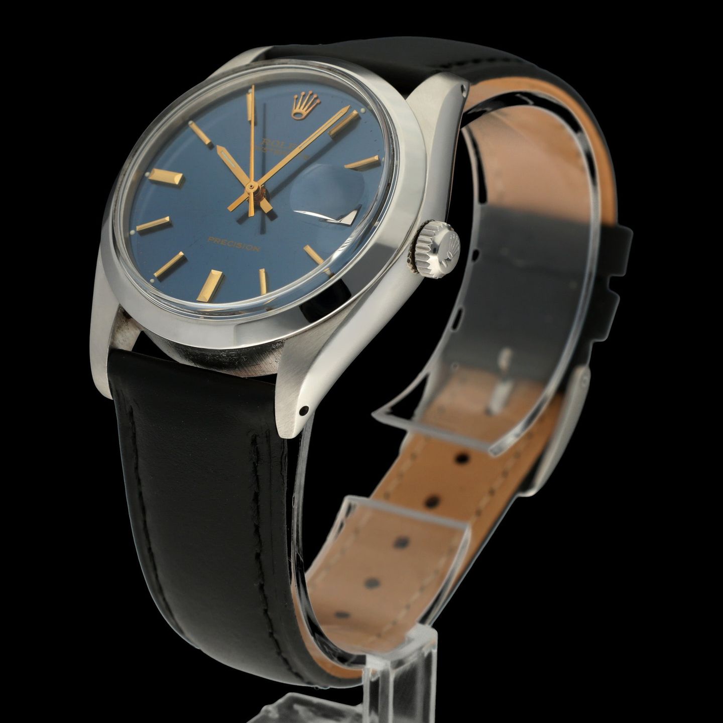 Rolex Oyster Precision 6694 (1981) - Blue dial 34 mm Steel case (4/7)