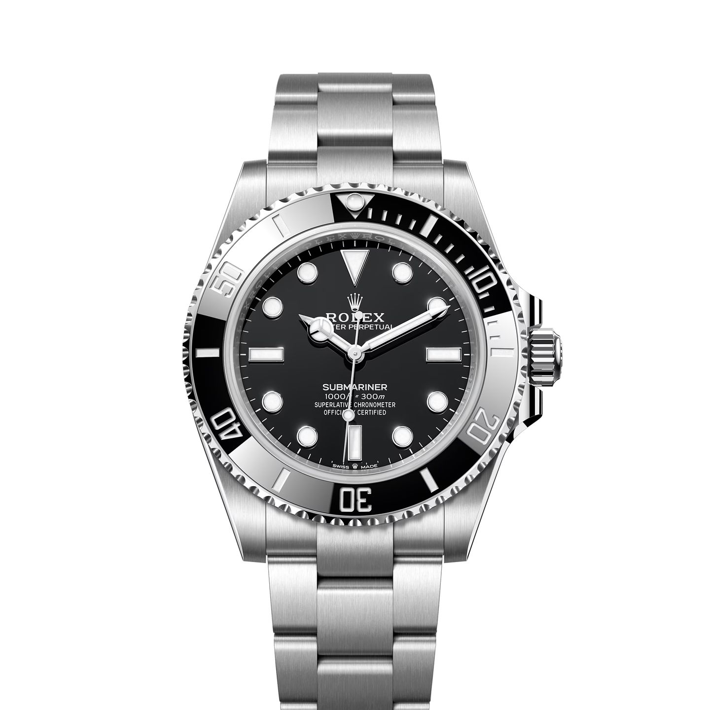 Rolex Submariner No Date 124060 (2023) - Zwart wijzerplaat 41mm Staal (1/8)