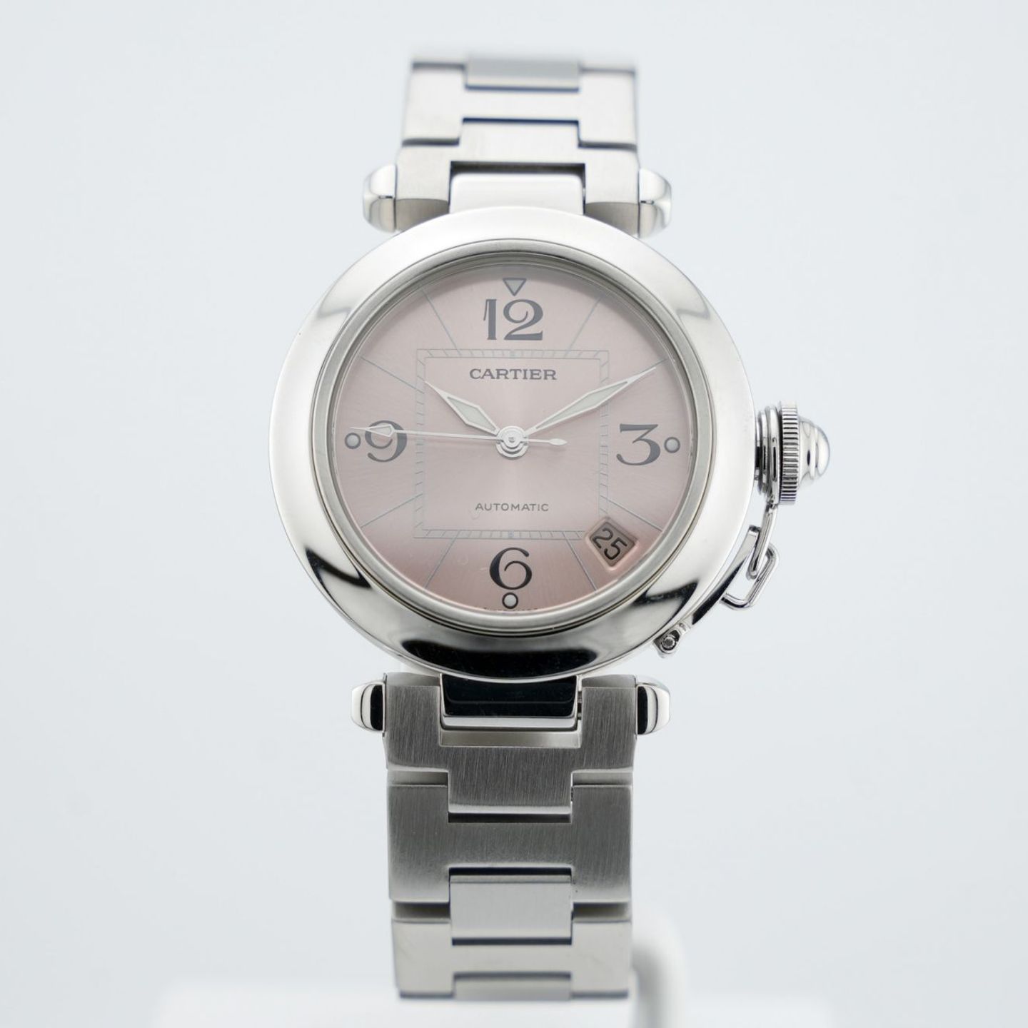 Cartier Pasha C 2324 (2013) - Pink dial 35 mm Steel case (1/8)