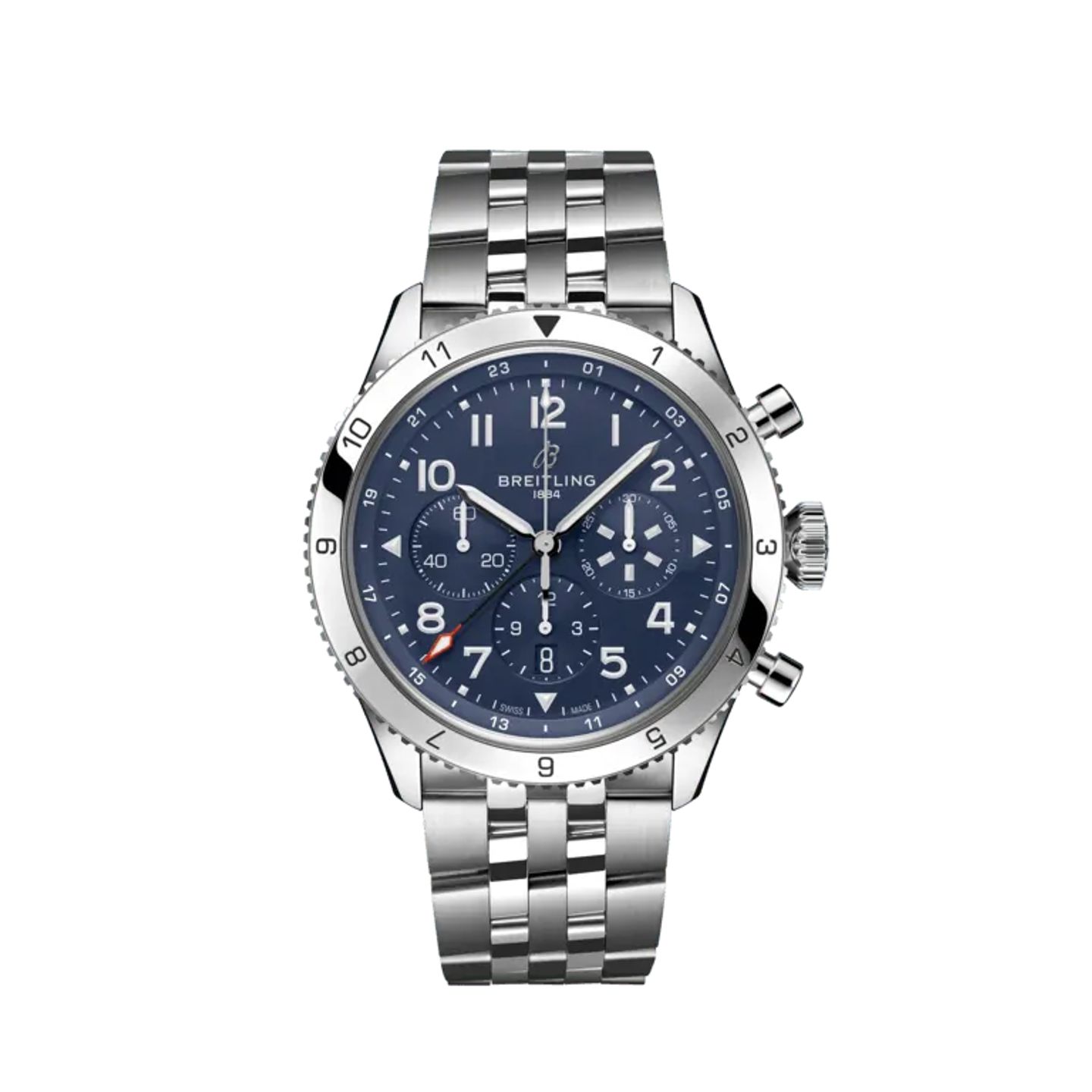 Breitling Aviator 8 AB04451A1C1A1 (2024) - Blauw wijzerplaat 46mm Staal (1/1)