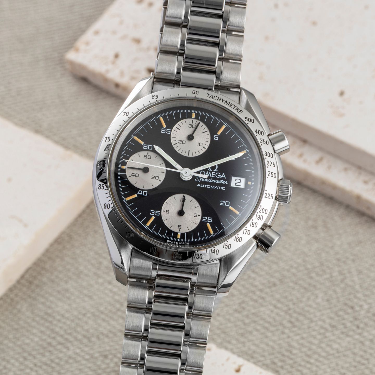 Omega Speedmaster Date 3511.50.00 (1999) - Black dial 39 mm Steel case (3/8)