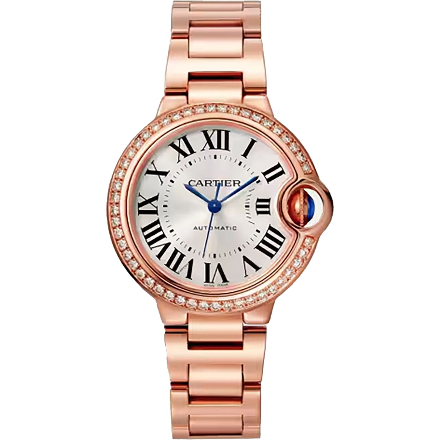 Cartier Ballon Bleu 33mm WJBB0063 (2026) - Zilver wijzerplaat 33mm Roségoud (1/1)