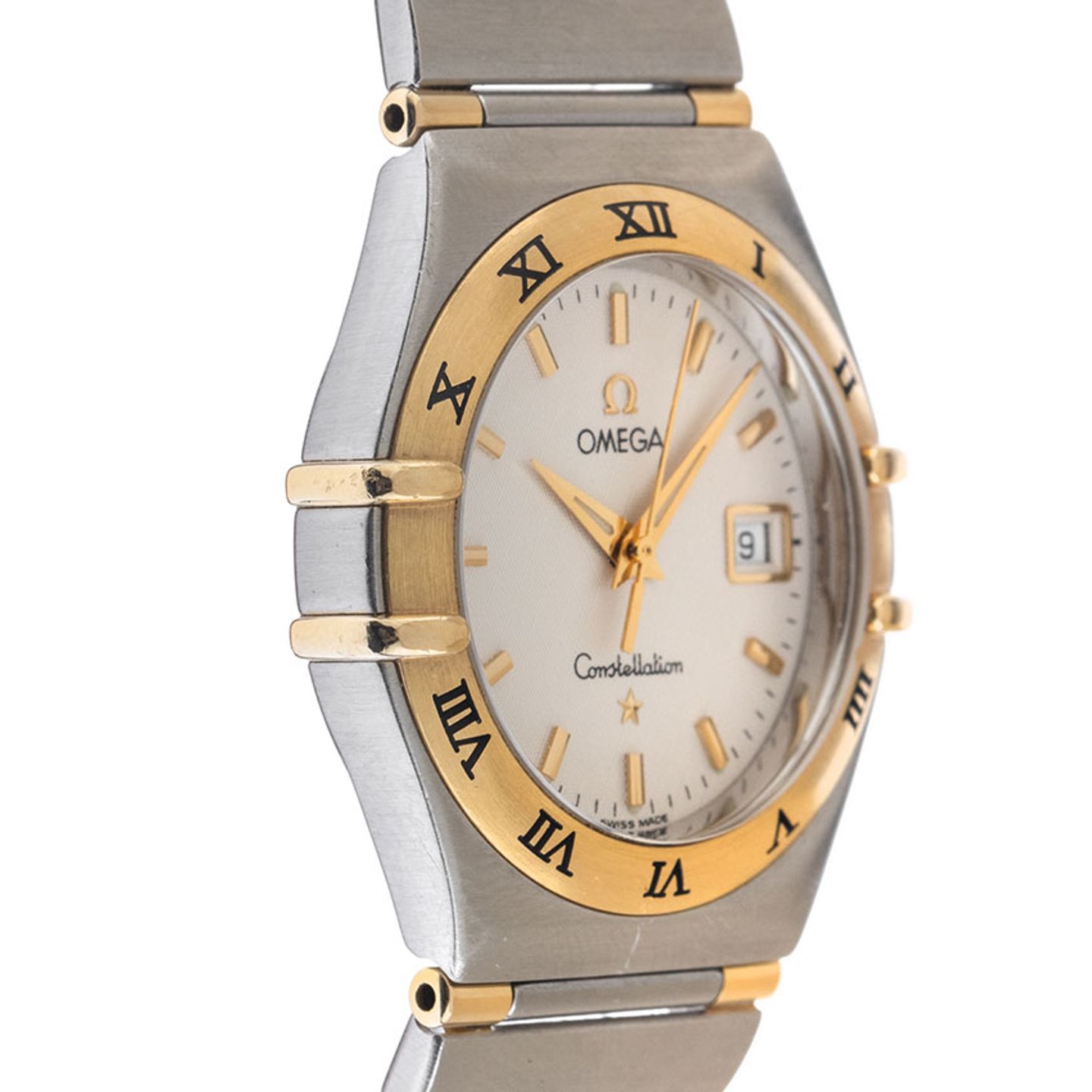 Omega Constellation 796.1201 (1998) - Wit wijzerplaat 27mm Goud/Staal (5/7)
