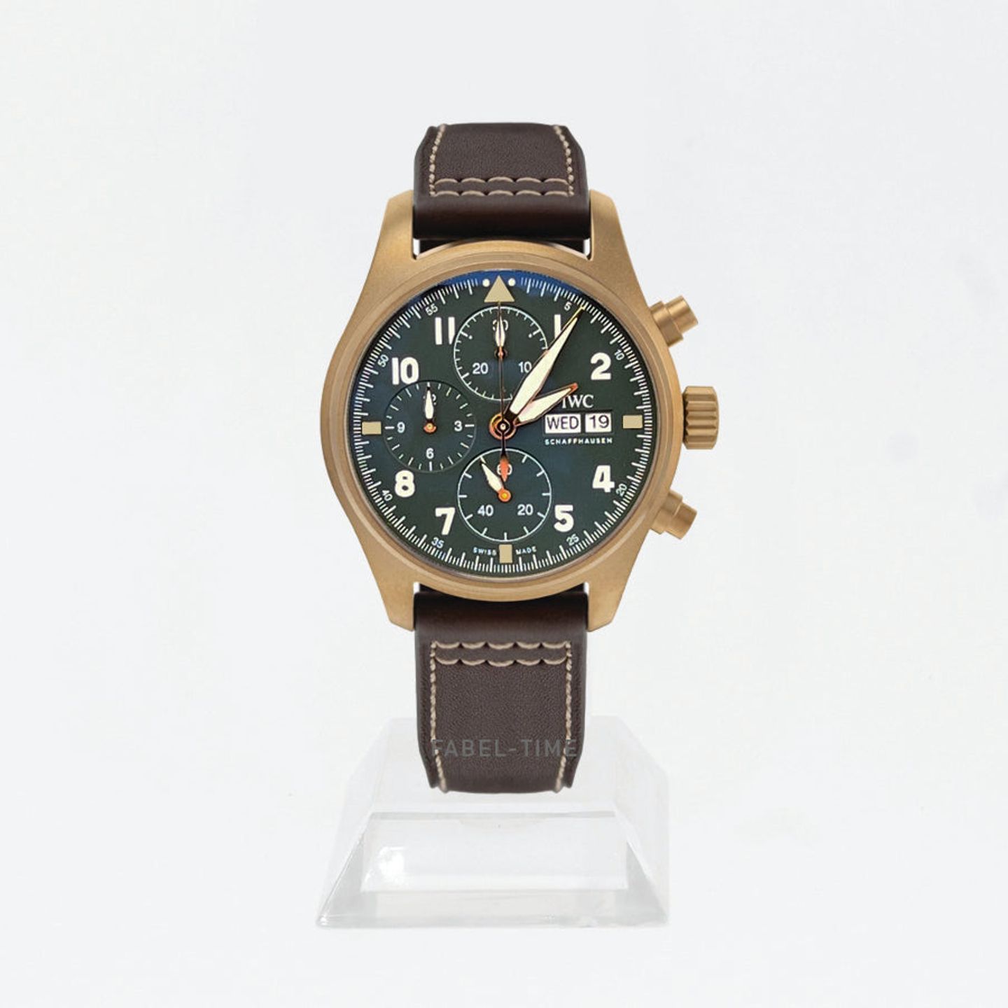 IWC Pilot Spitfire Chronograph IW387902 (2024) - Green dial 41 mm Bronze case (1/1)