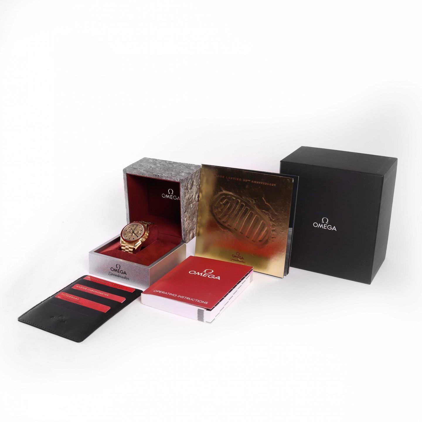 Omega Speedmaster Professional Moonwatch 310.60.42.50.99.001 (2019) - Gold dial 42 mm Yellow Gold case (3/3)