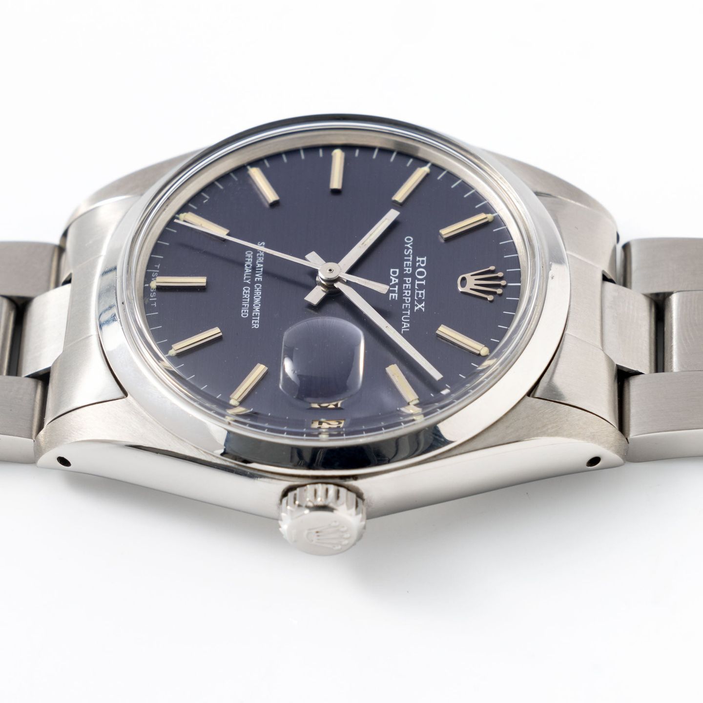 Rolex Oyster Perpetual Date 1500 (1967) - Blauw wijzerplaat 34mm Staal (6/7)