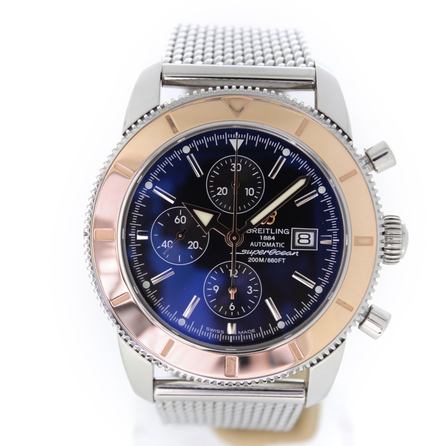 Breitling Superocean Heritage Chronograph U1332012/B908 (2014) - Black dial 46 mm Gold/Steel case (2/7)