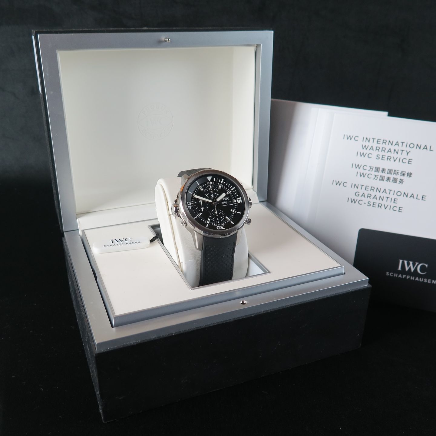 IWC Aquatimer Chronograph IW376801 (2019) - Zilver wijzerplaat 44mm Staal (8/8)