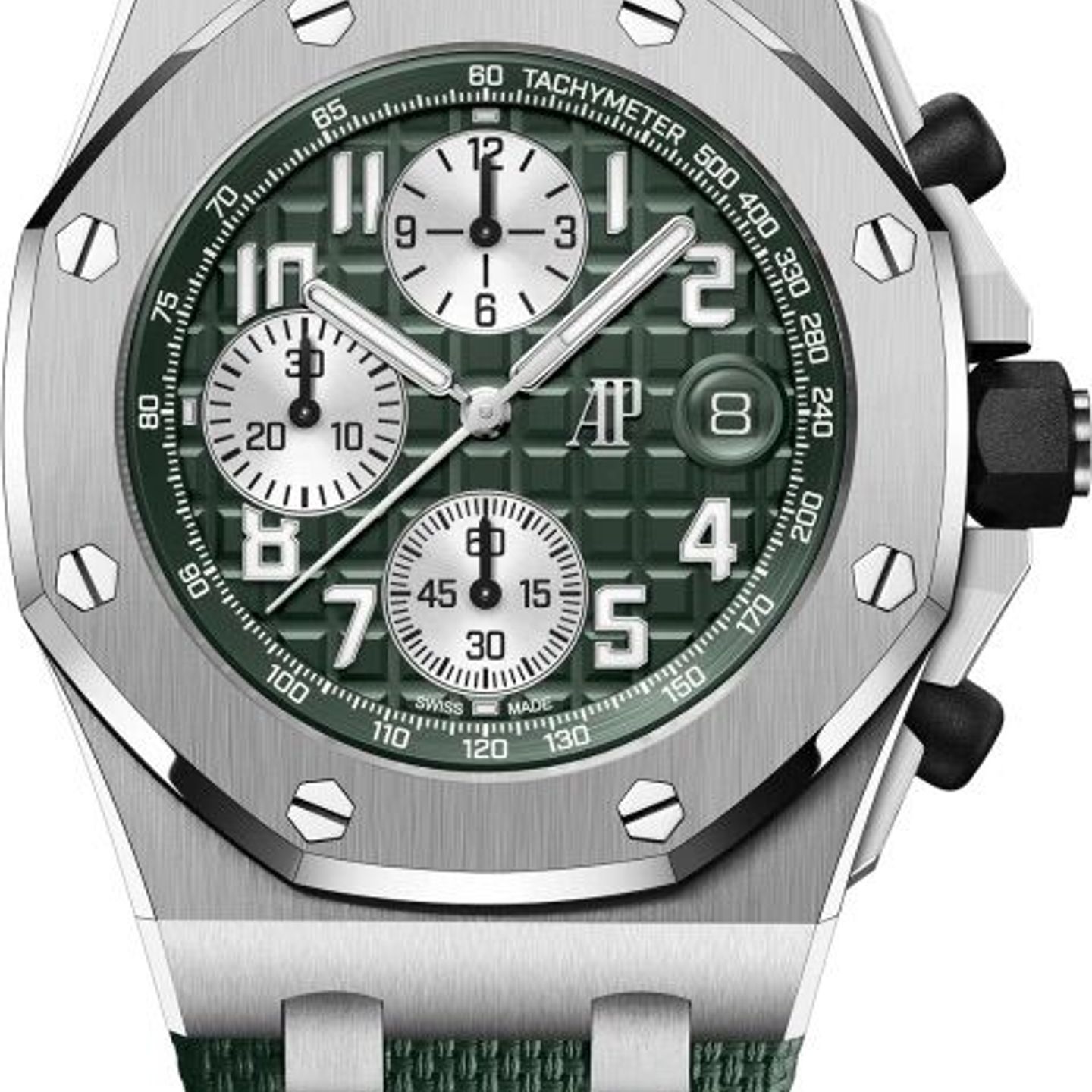 Audemars Piguet Royal Oak Offshore 26238TI.OO.A056CA.01 (2024) - Groen wijzerplaat 42mm Titanium (1/1)