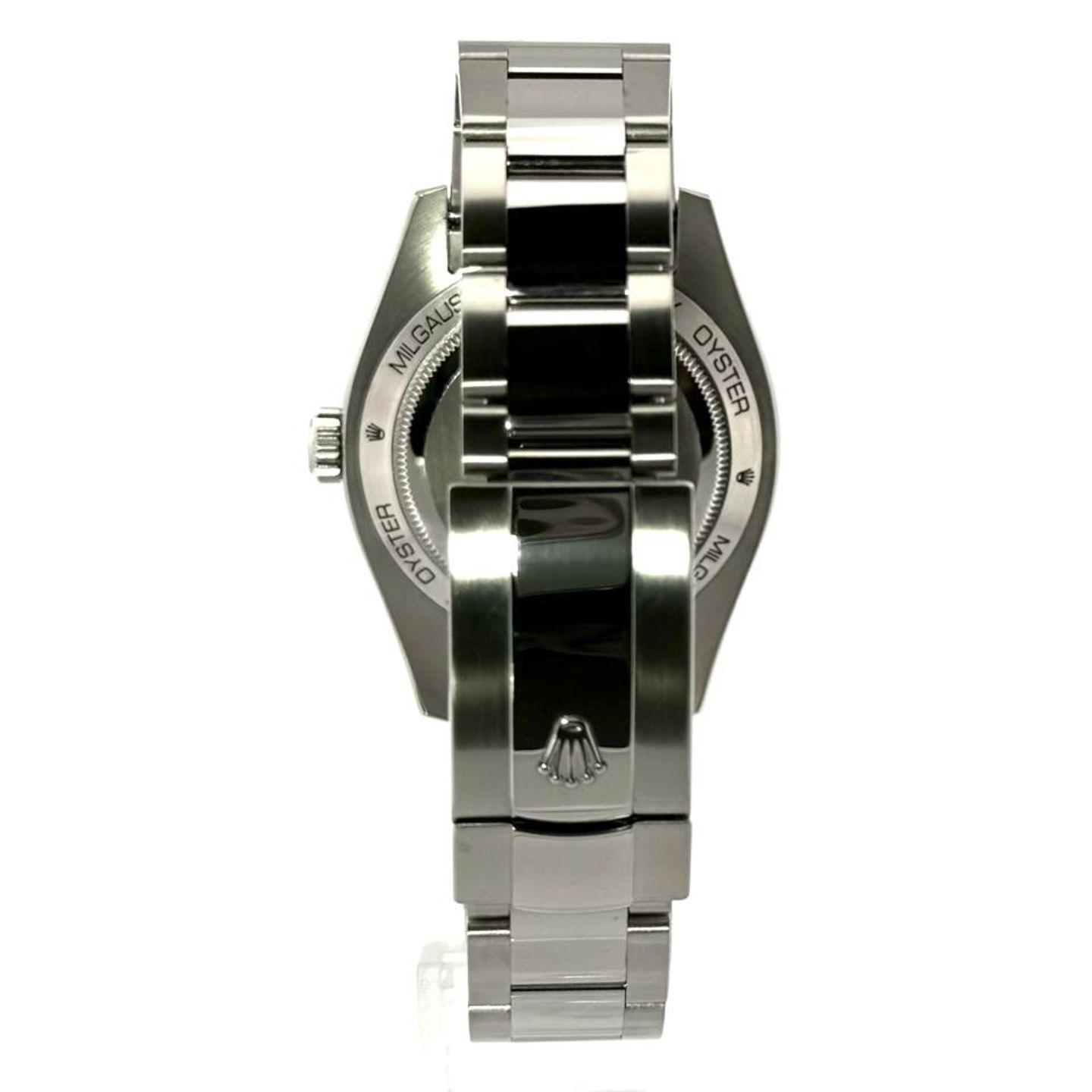 Rolex Milgauss 116400GV (2008) - Black dial 40 mm Steel case (8/8)
