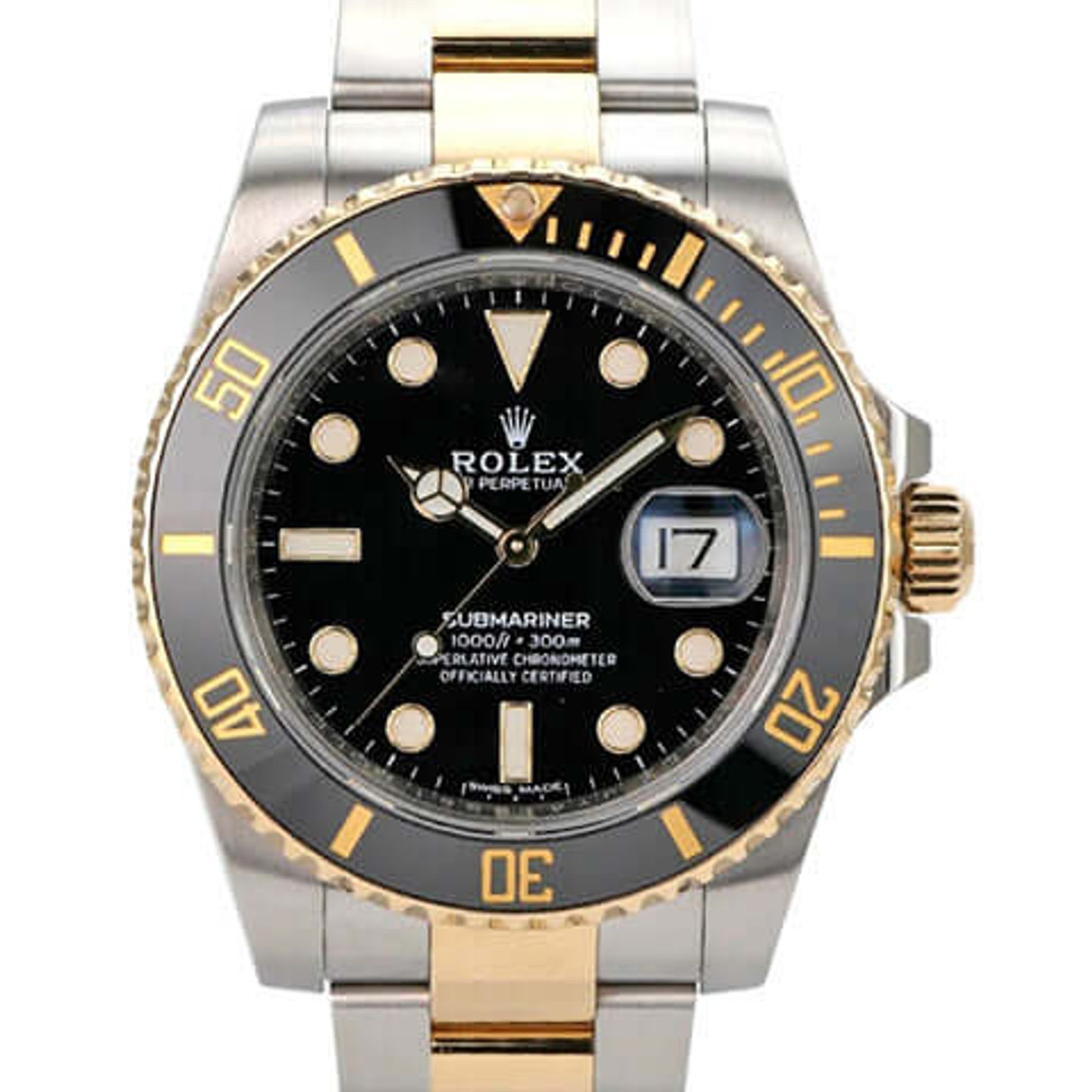 Rolex Submariner Date 116613LN (2022) - Black dial 40 mm Gold/Steel case (1/8)