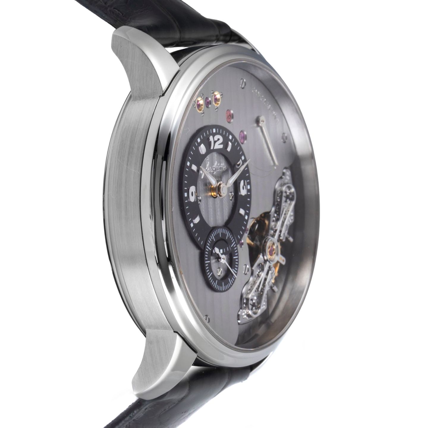 Glashütte Original PanoInverse 1-66-06-04-22-50 (Unknown (random serial)) - Transparent dial 42 mm Steel case (7/8)