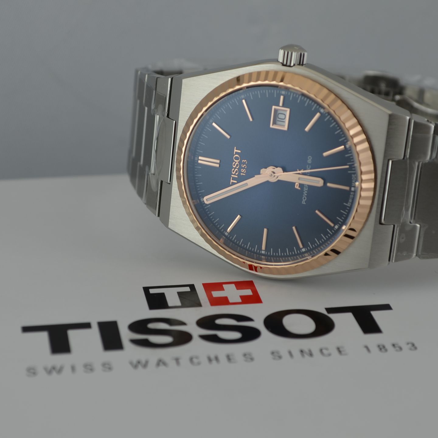 Tissot PRX T931.407.41.041.00 (Onbekend (willekeurig serienummer)) - Blauw wijzerplaat 40mm Staal (3/5)