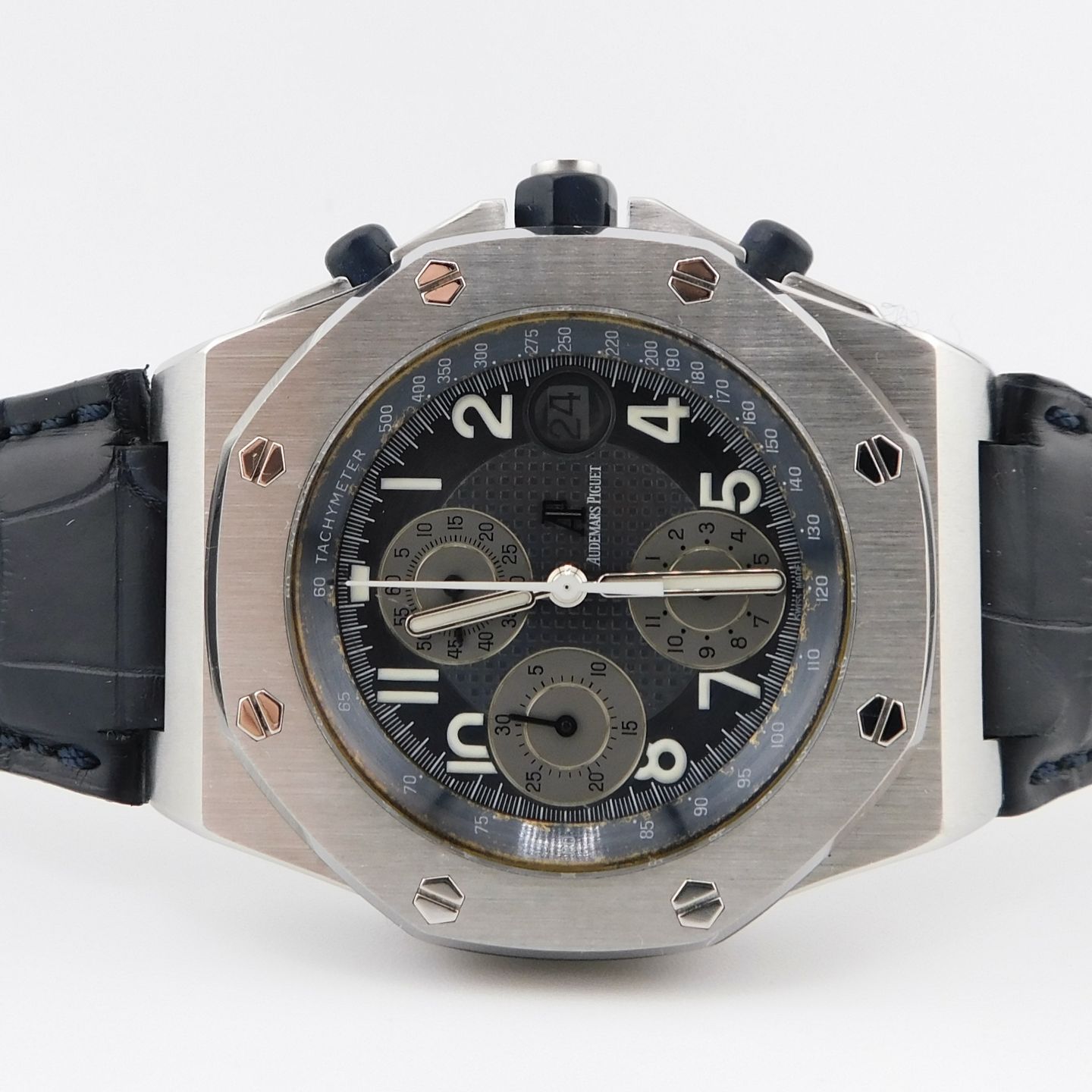 Audemars Piguet Royal Oak Offshore Chronograph 25770ST (1999) - Blue dial 42 mm Steel case (3/5)