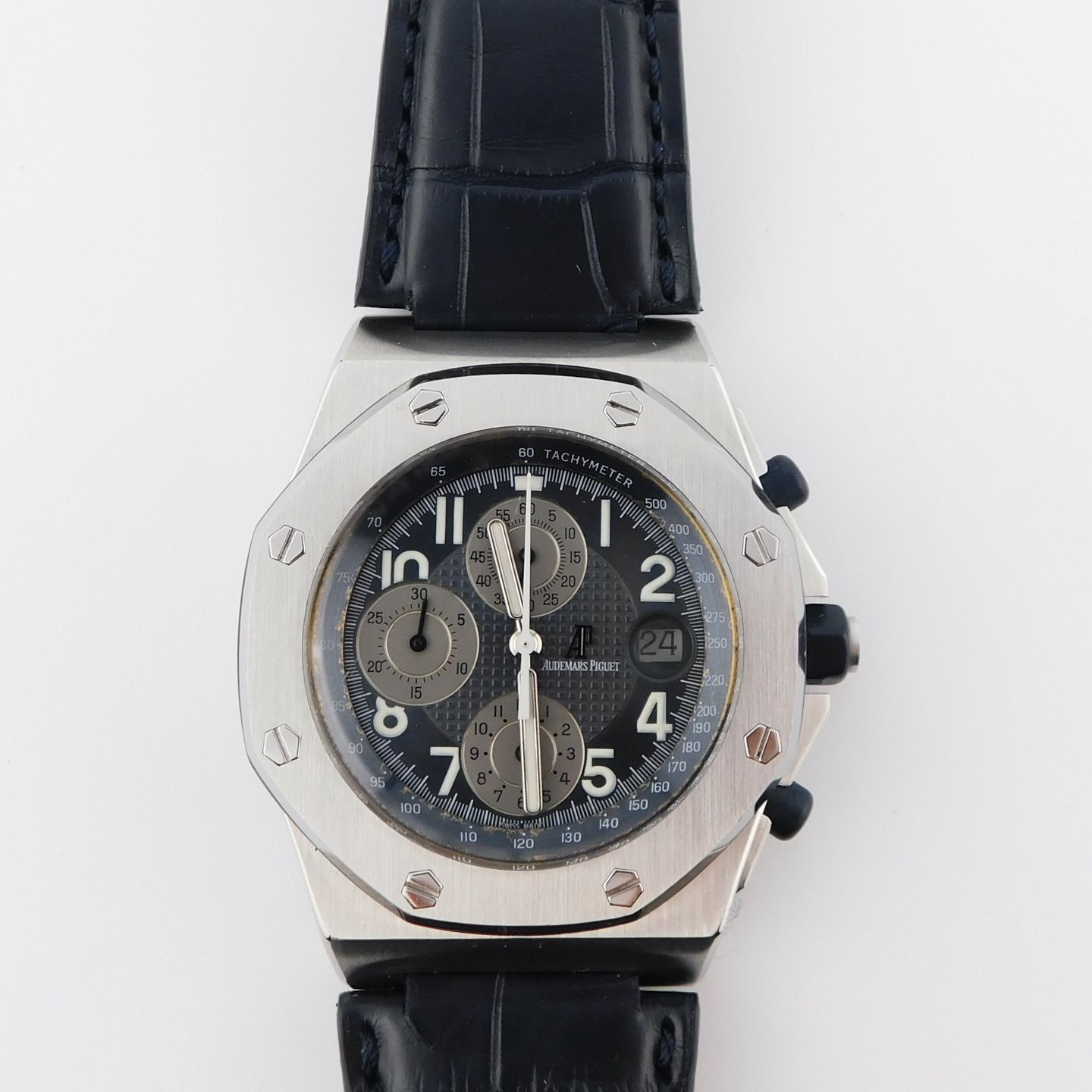 Audemars Piguet Royal Oak Offshore Chronograph 25770ST (1999) - Blue dial 42 mm Steel case (2/5)