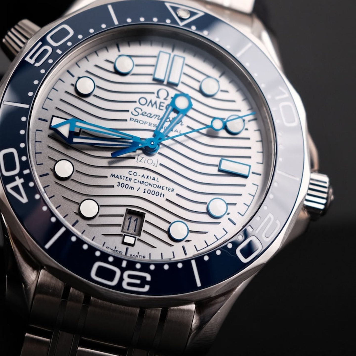 Omega Seamaster Diver 300 M 210.30.42.20.06.001 (2019) - Zilver wijzerplaat 42mm Staal (3/8)