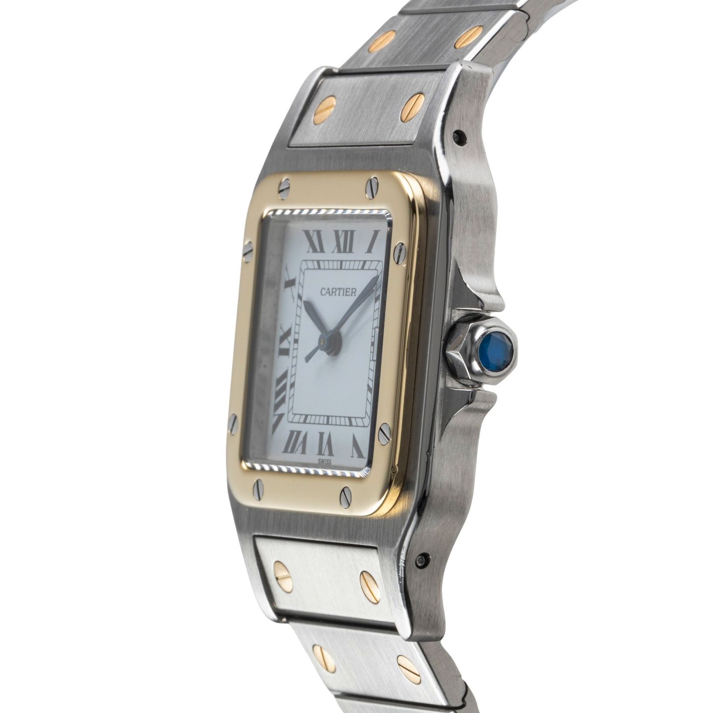 Cartier Santos 2961 (1995) - 29mm Goud/Staal (6/8)