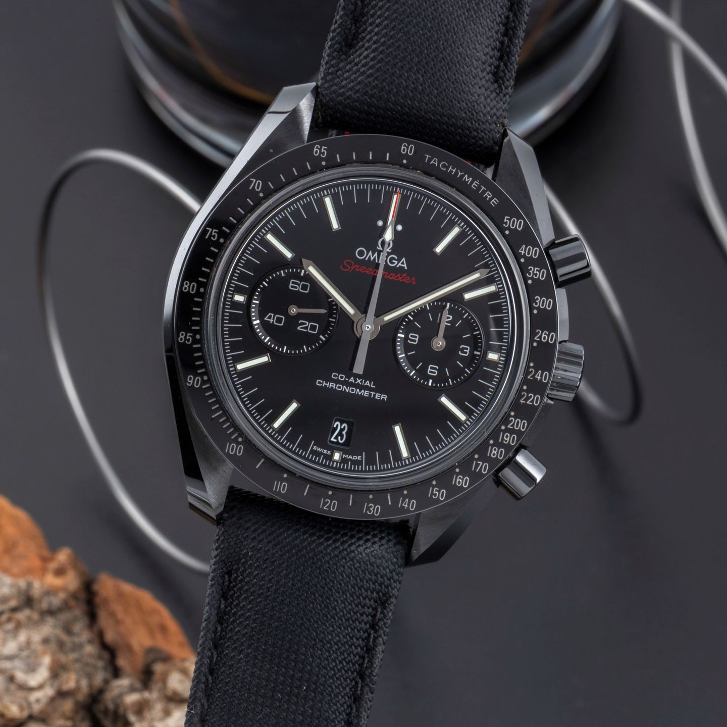 Omega Speedmaster 311.92.44.51.01.007 (Unknown (random serial)) - Black dial 44 mm Ceramic case (3/8)
