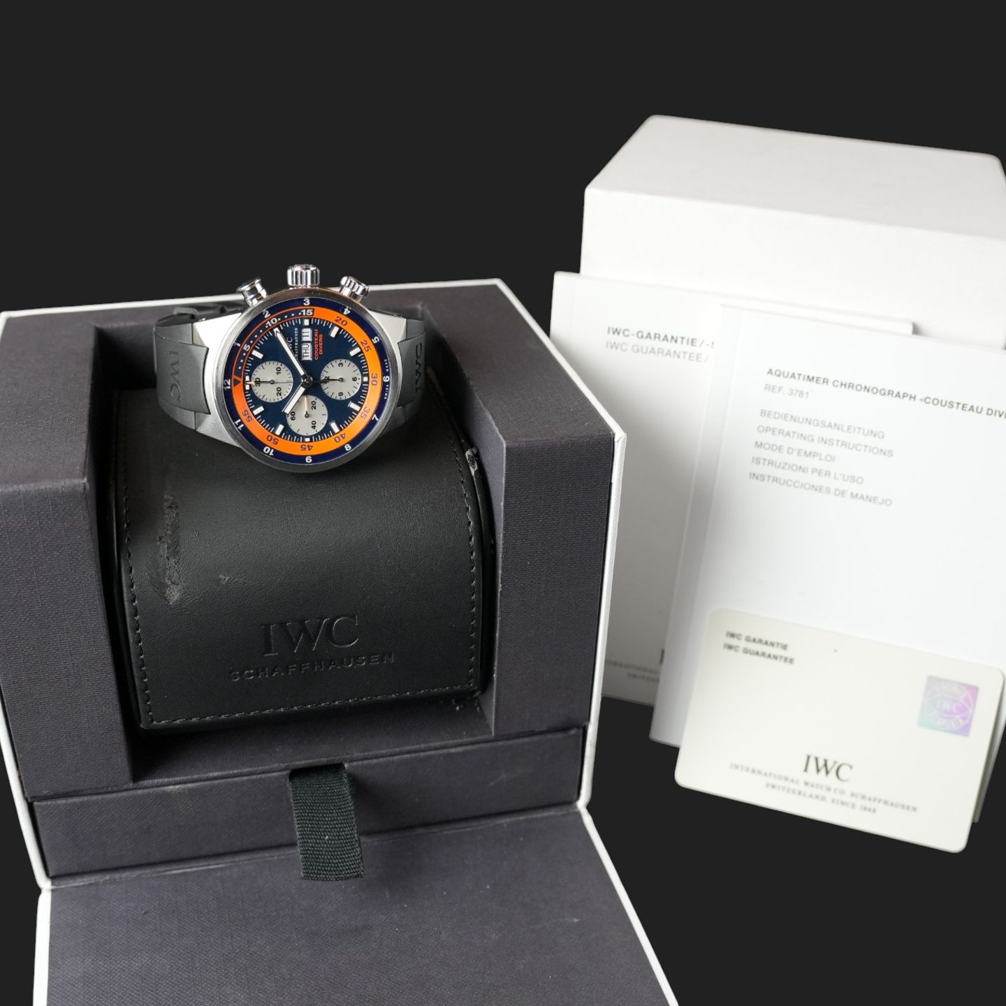 IWC Aquatimer Chronograph IW378101 (2008) - Blue dial 43 mm Steel case (8/8)