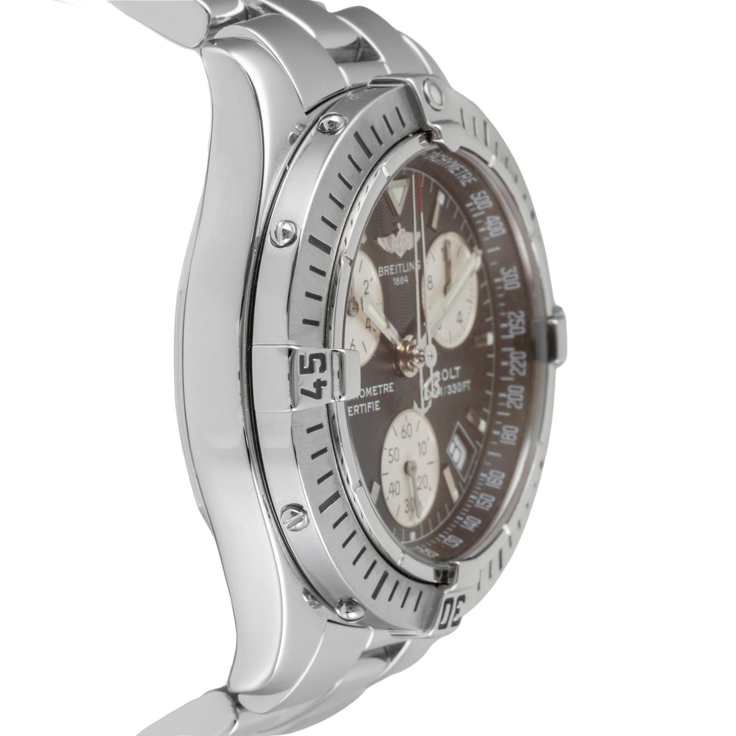 Breitling Colt Chronograph A73350 (Unknown (random serial)) - 38 mm Steel case (7/8)