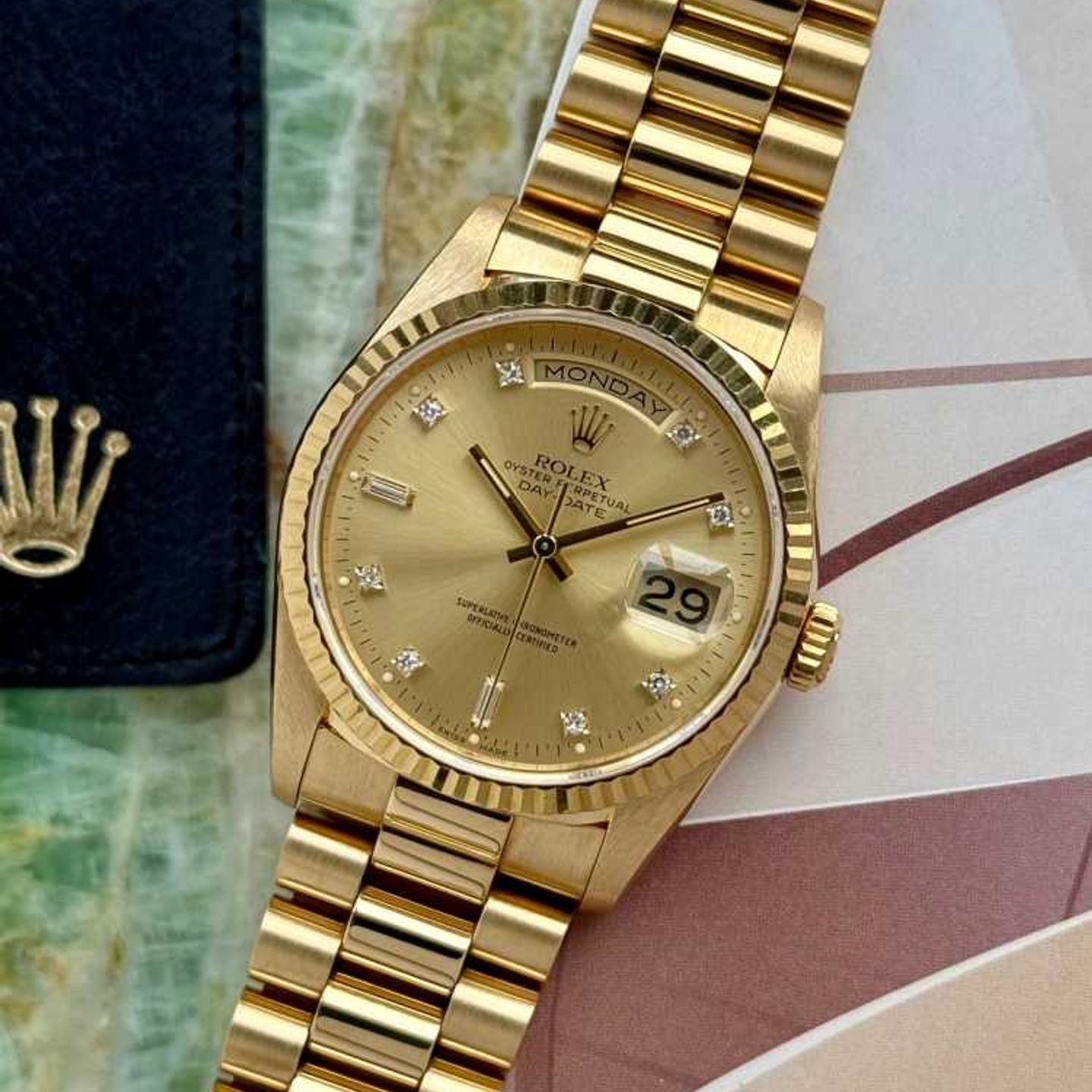 Rolex Day-Date 36 18238 (1989) - Goud wijzerplaat 36mm Geelgoud (1/8)