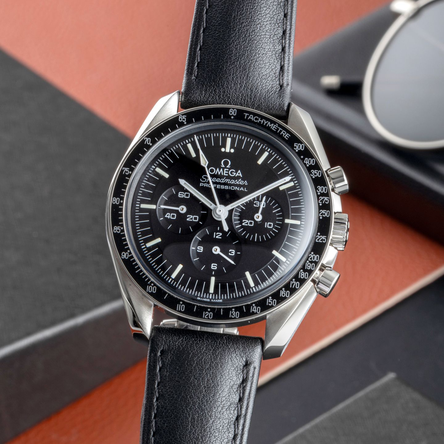 Omega Speedmaster Professional Moonwatch 310.30.42.50.01.001 (Onbekend (willekeurig serienummer)) - Zwart wijzerplaat 42mm Staal (3/8)