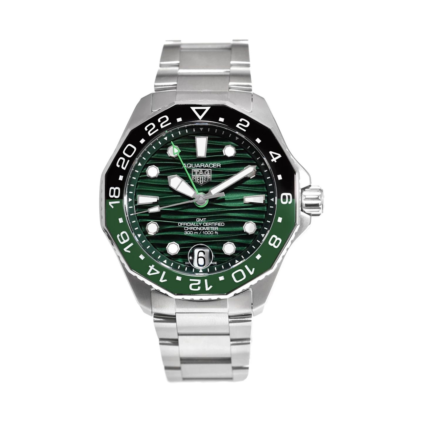 TAG Heuer Aquaracer 300M WBP5115.BA0013 (2025) - Green dial 42 mm Steel case (3/3)
