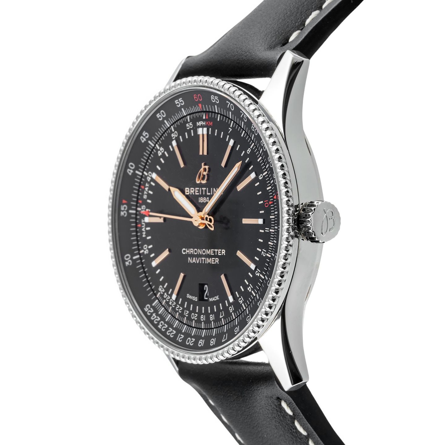 Breitling Navitimer A17326 (2021) - Zwart wijzerplaat 41mm Staal (7/8)