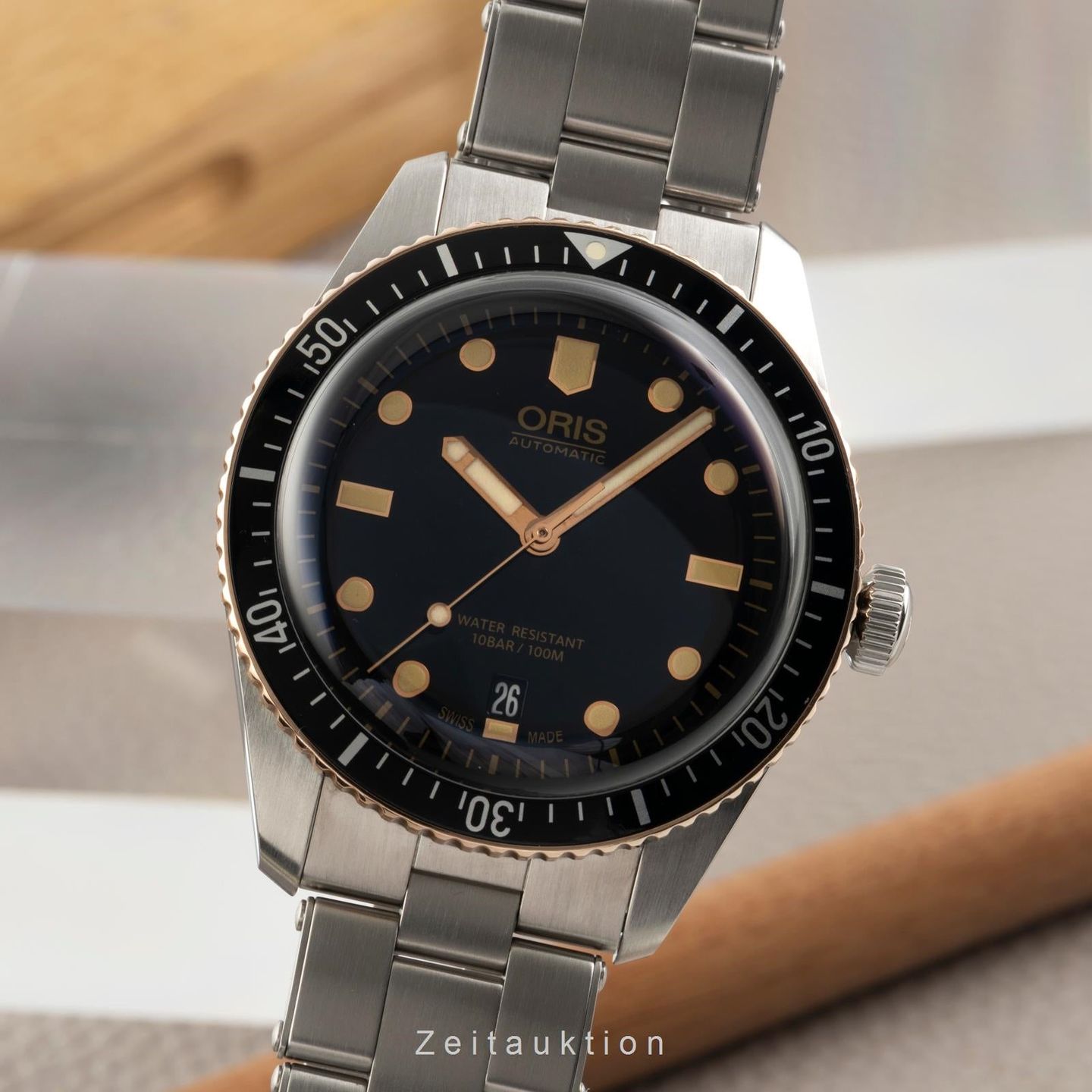 Oris Divers Sixty Five 01 733 7707 4354-07 4 20 18 (Onbekend (willekeurig serienummer)) - Zwart wijzerplaat 40mm Staal (1/8)