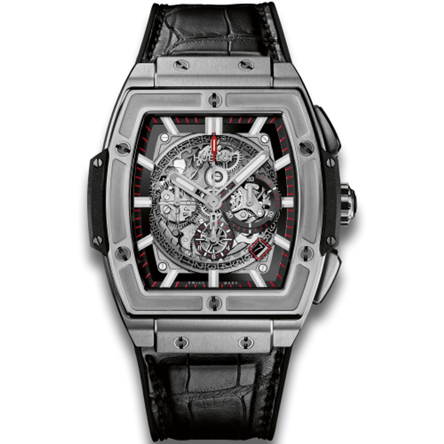 Hublot Spirit of Big Bang 601.NX.0173.LR (2023) - Transparant wijzerplaat 45mm Titanium (1/1)