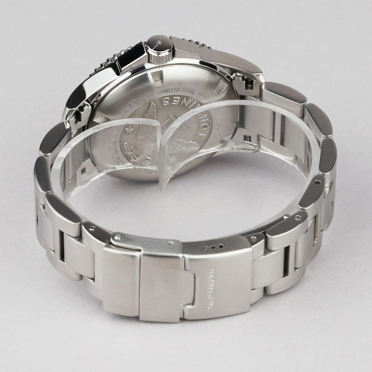 Longines HydroConquest L3.641.4.56.6 (Unknown (random serial)) - Black dial 39 mm Steel case (6/8)