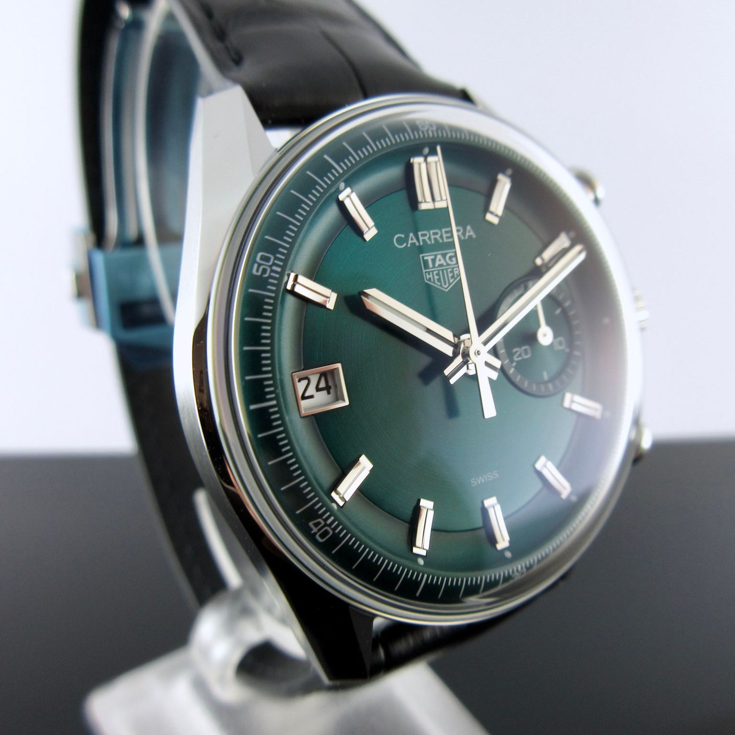 TAG Heuer Carrera CBS2211.FC6545 (2024) - Green dial 39 mm Steel case (5/8)